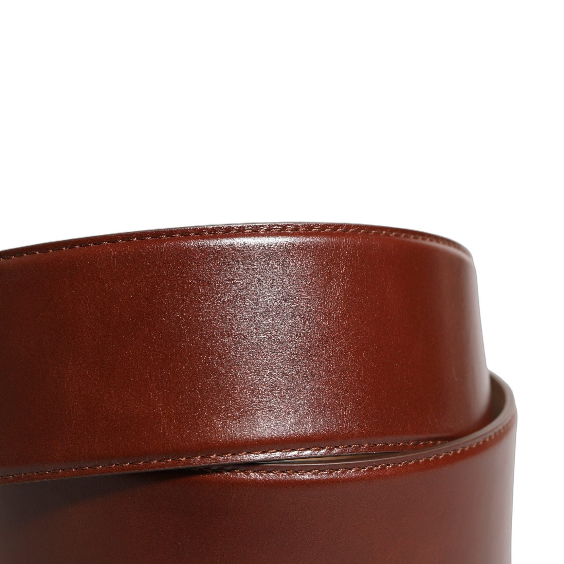 Dolce & Gabbana Brown Calfskin Leather Gold Metal Buckle Belt