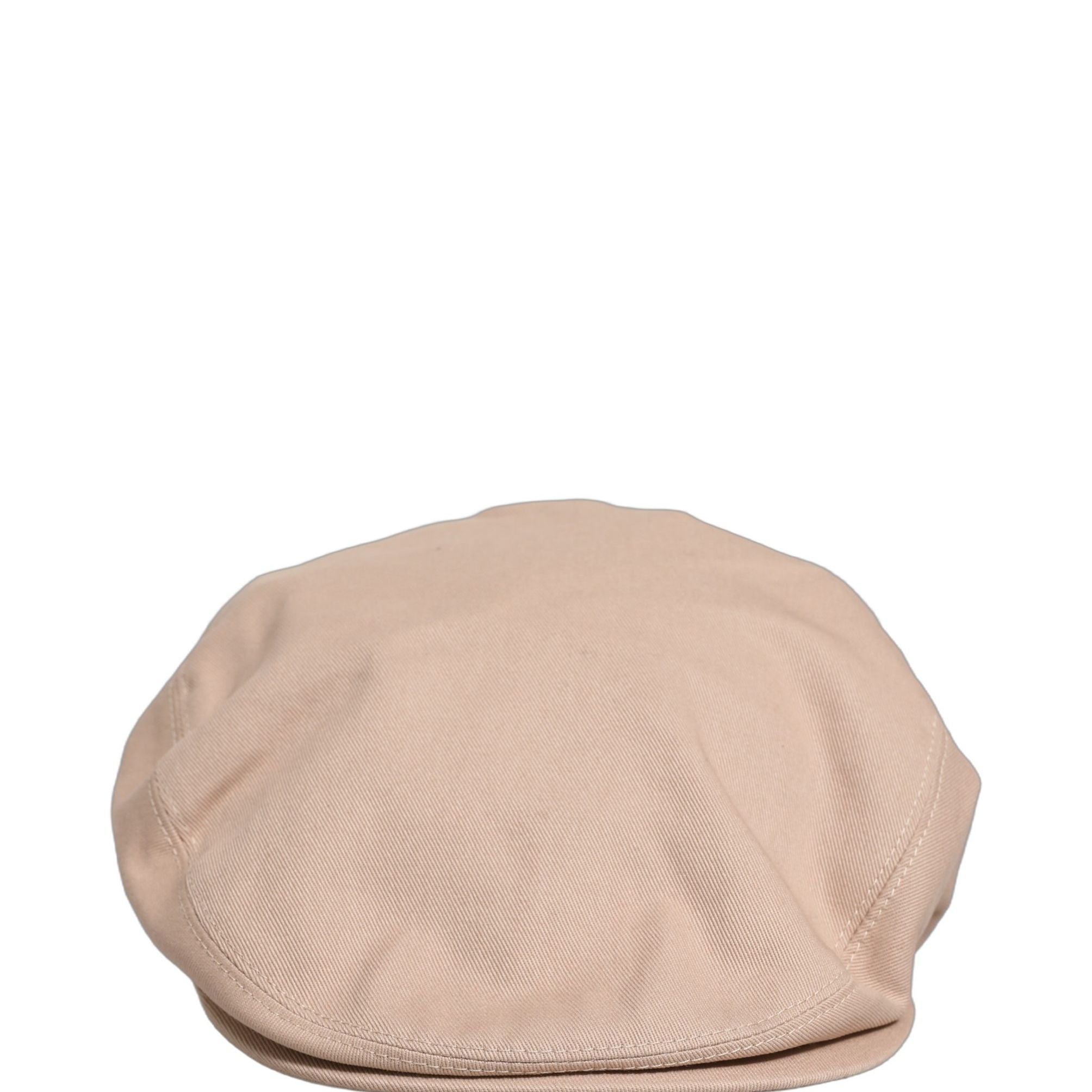 Dolce & Gabbana Men Beige Cotton Newsboy Cloth Capello Hat