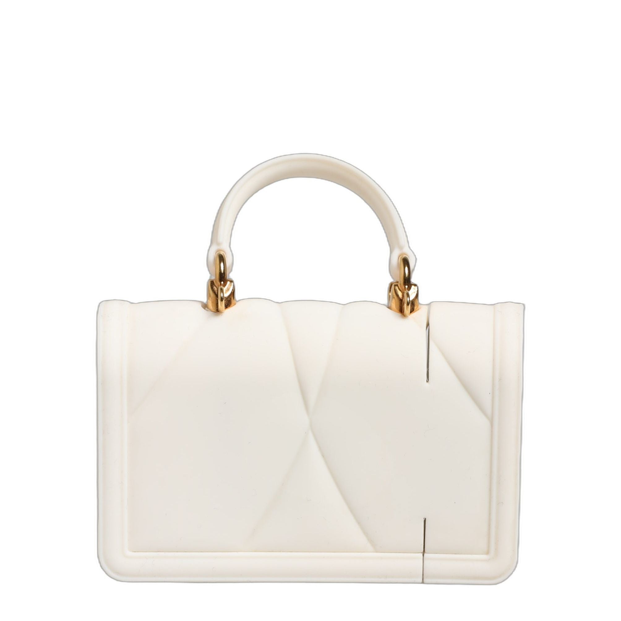 Dolce & Gabbana Case White Silicone Devotion Heart Cover Hand Bag Airpod