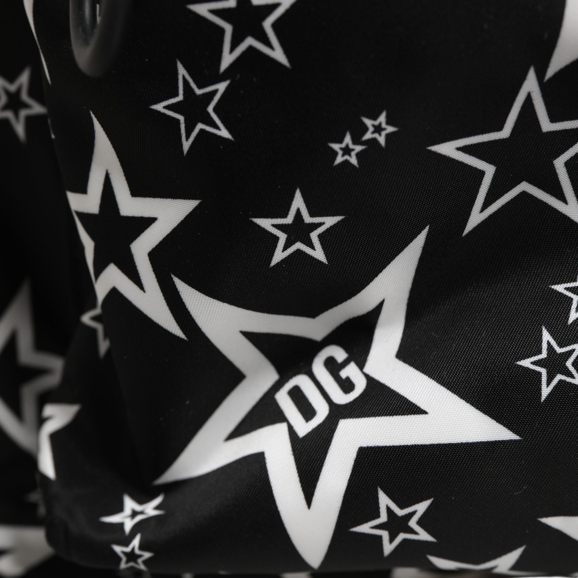 Dolce & Gabbana Black Millenial Stars Nylon Travel Backpack Borse Bag