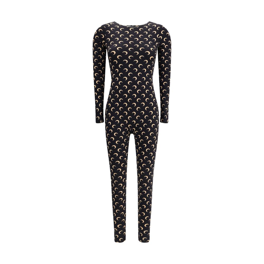 Marine Serre Brown Polyamide Jumpsuit