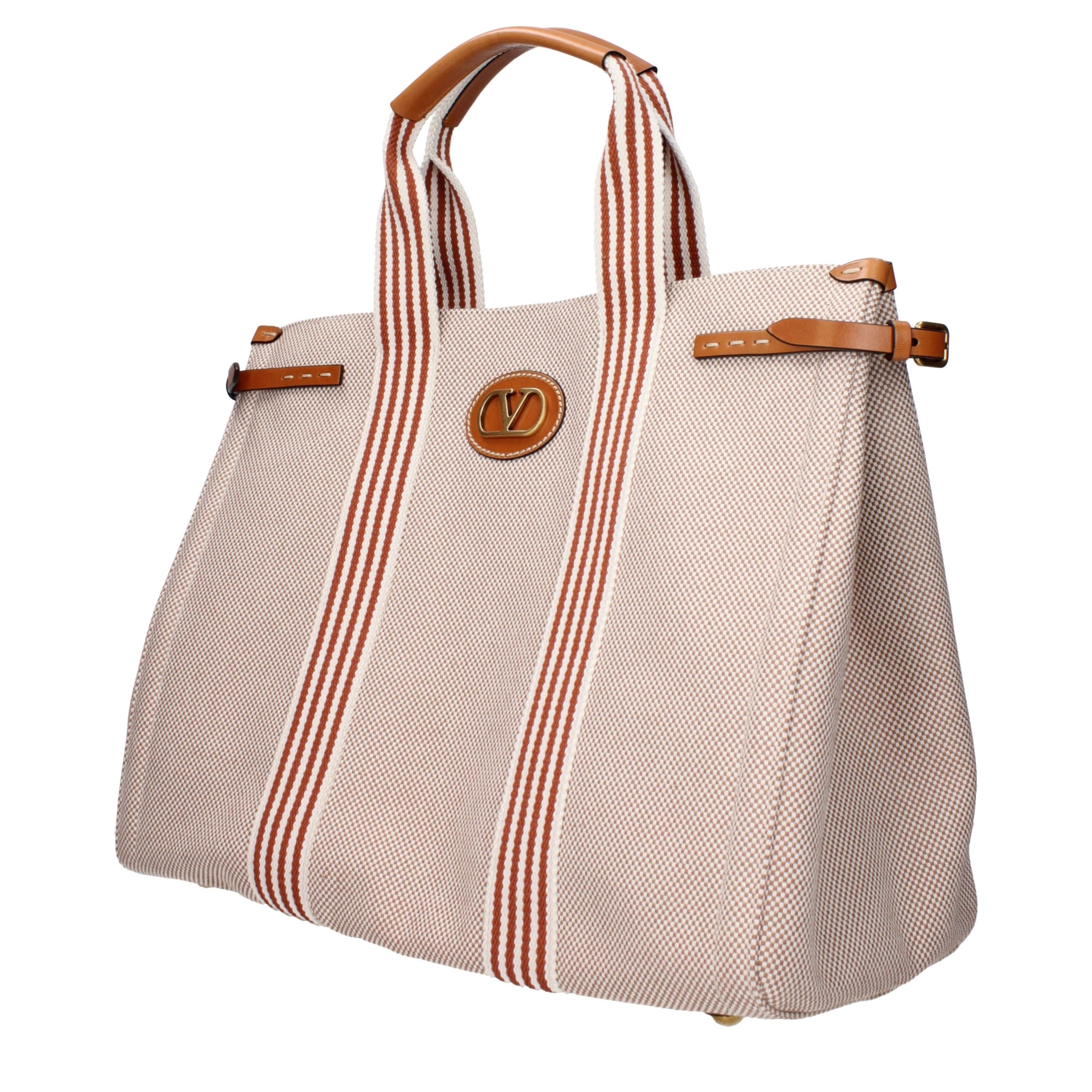 Valentino Garavani Beige Fabric Handbag