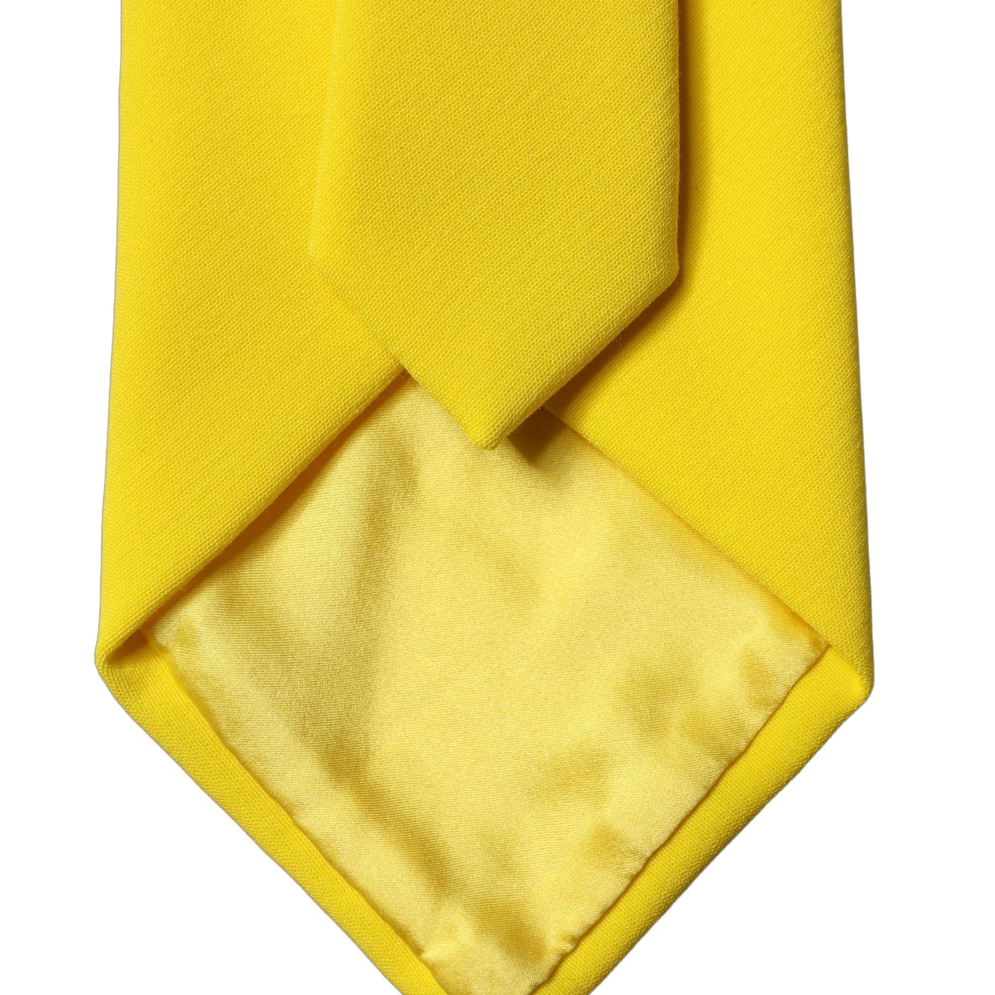 Dolce & Gabbana Yellow Solid Polyester Adjustable Women Tied Necktie Tie