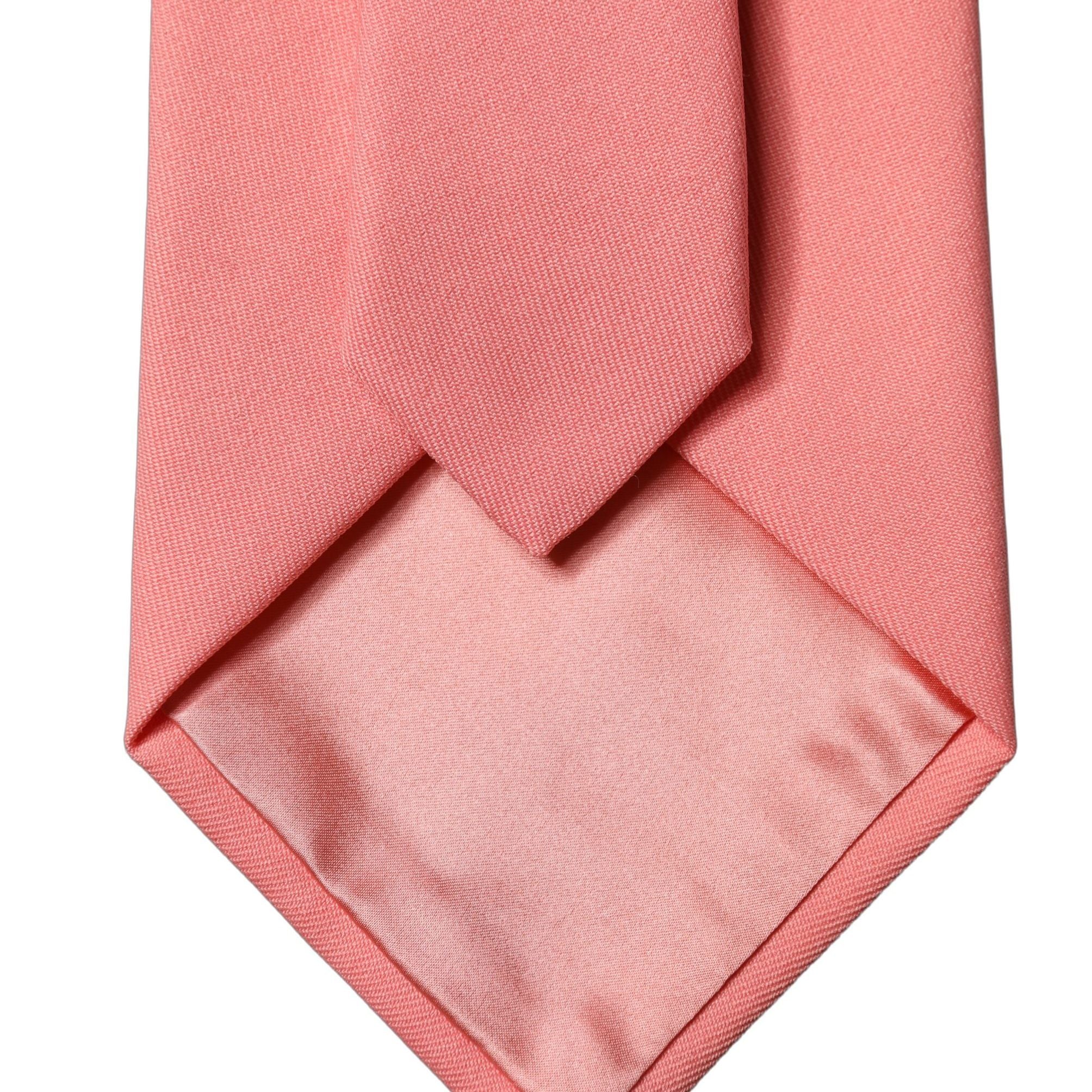 Dolce & Gabbana Coral Pink Polyester Adjustable Women Tied Necktie Tie