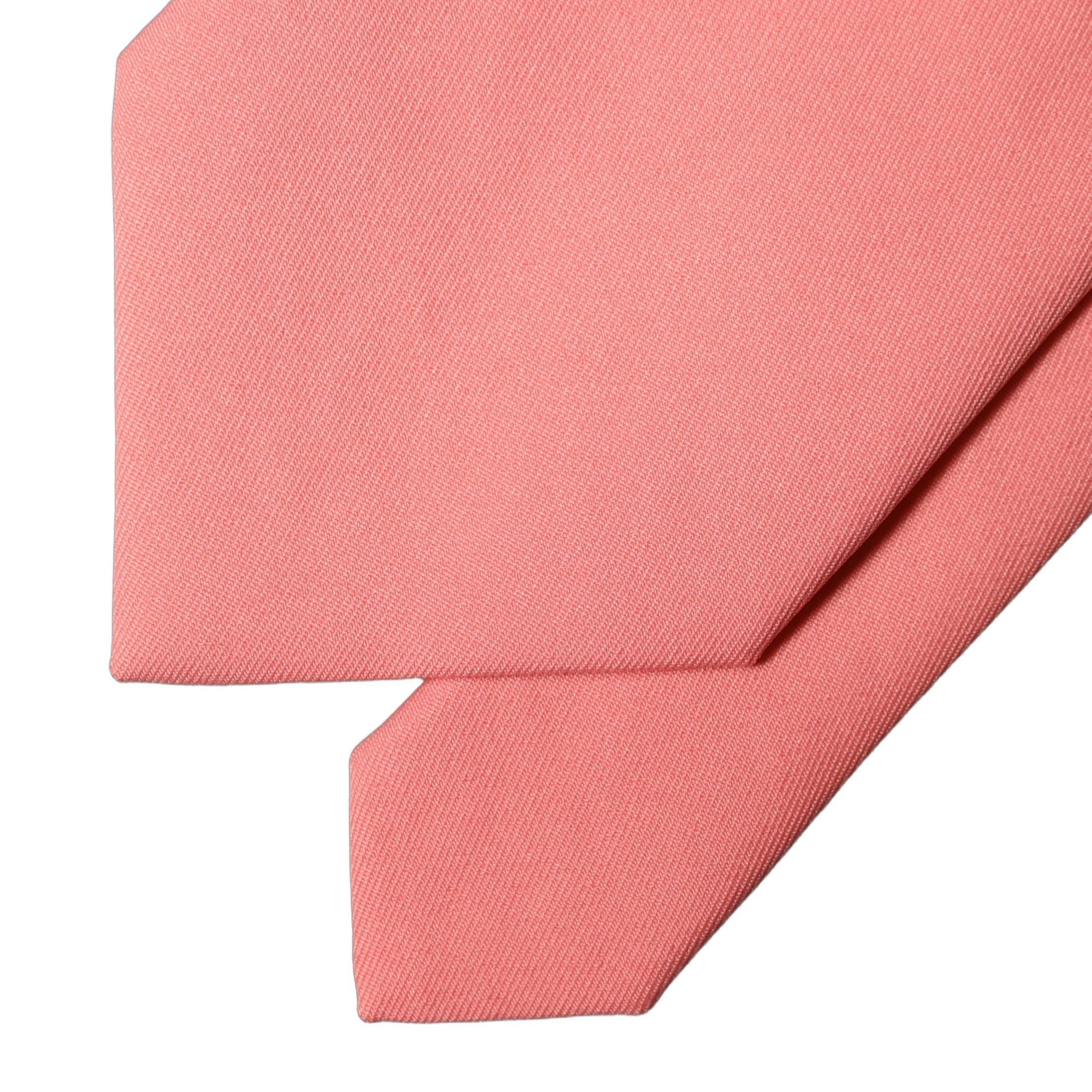 Dolce & Gabbana Coral Pink Polyester Adjustable Women Tied Necktie Tie