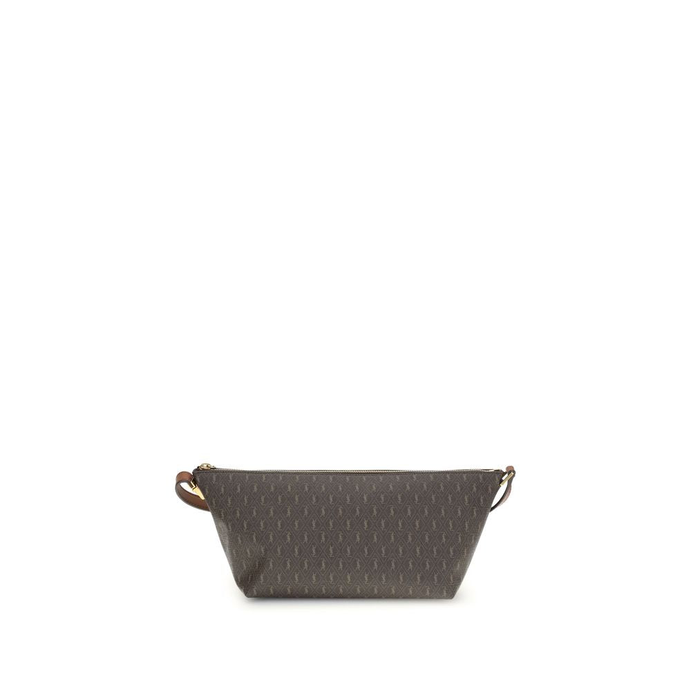 Saint Laurent Brown Leather Shoulder Bag