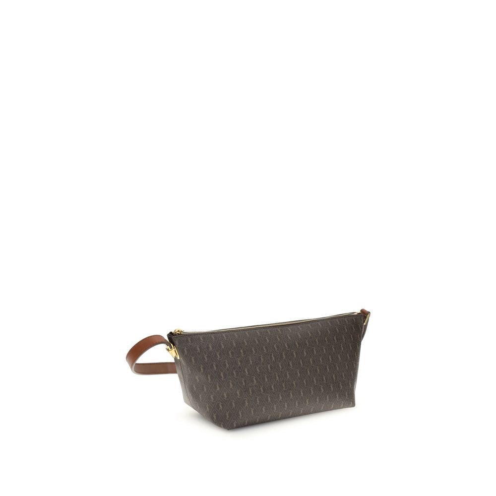 Saint Laurent Brown Leather Shoulder Bag