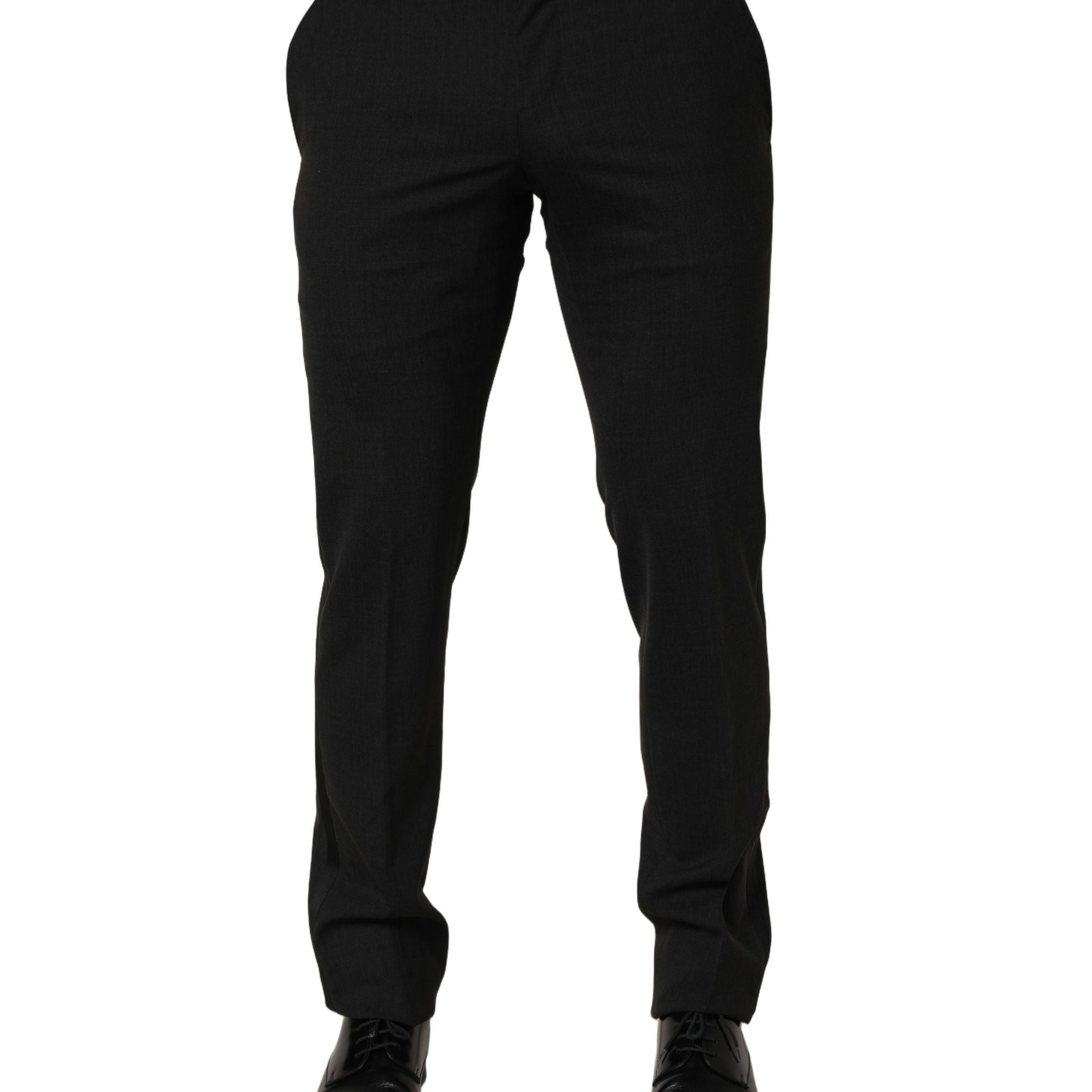 Dolce & Gabbana Black Cotton Dress Formal Men Trouser Pants