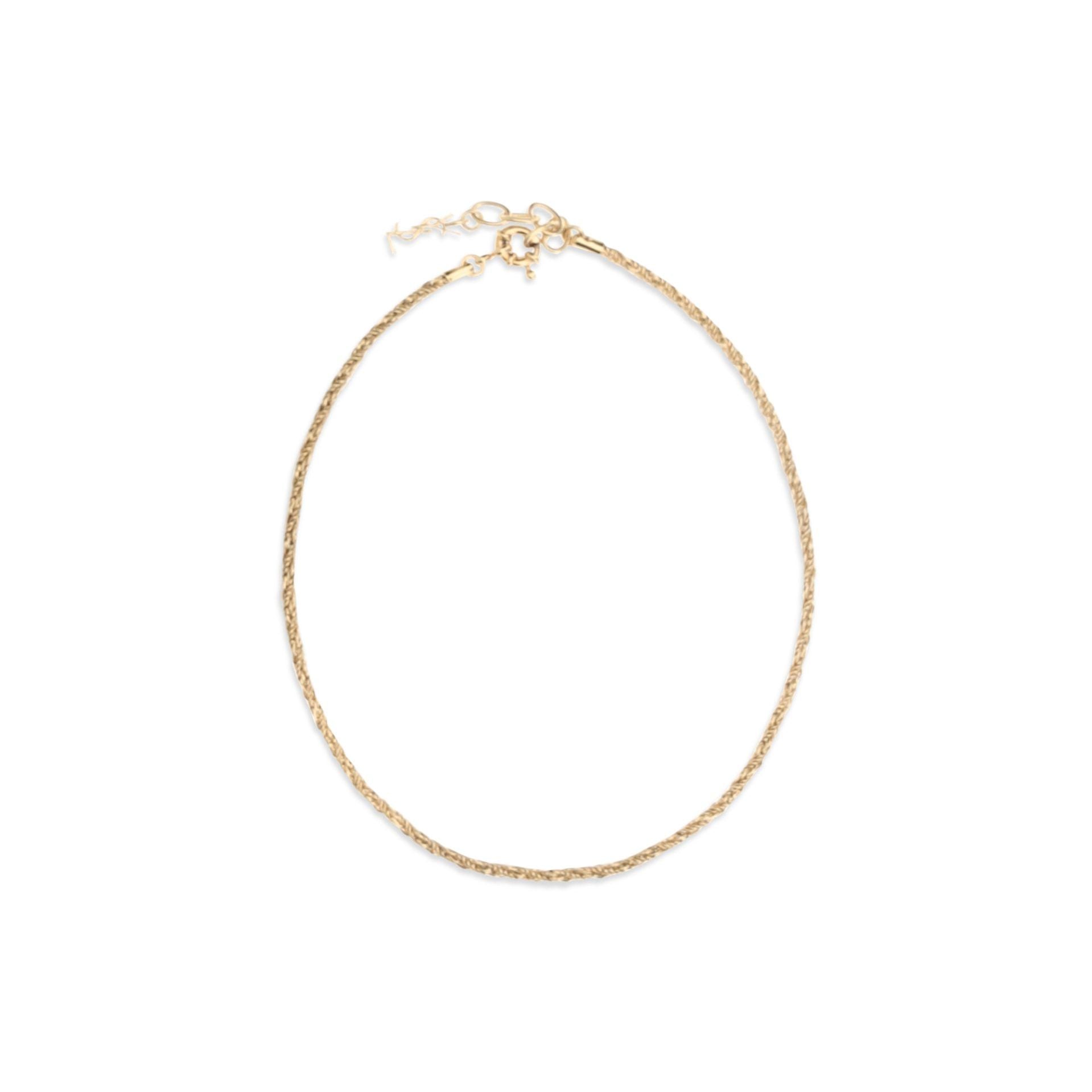 Saint Laurent Gold Brass Necklace