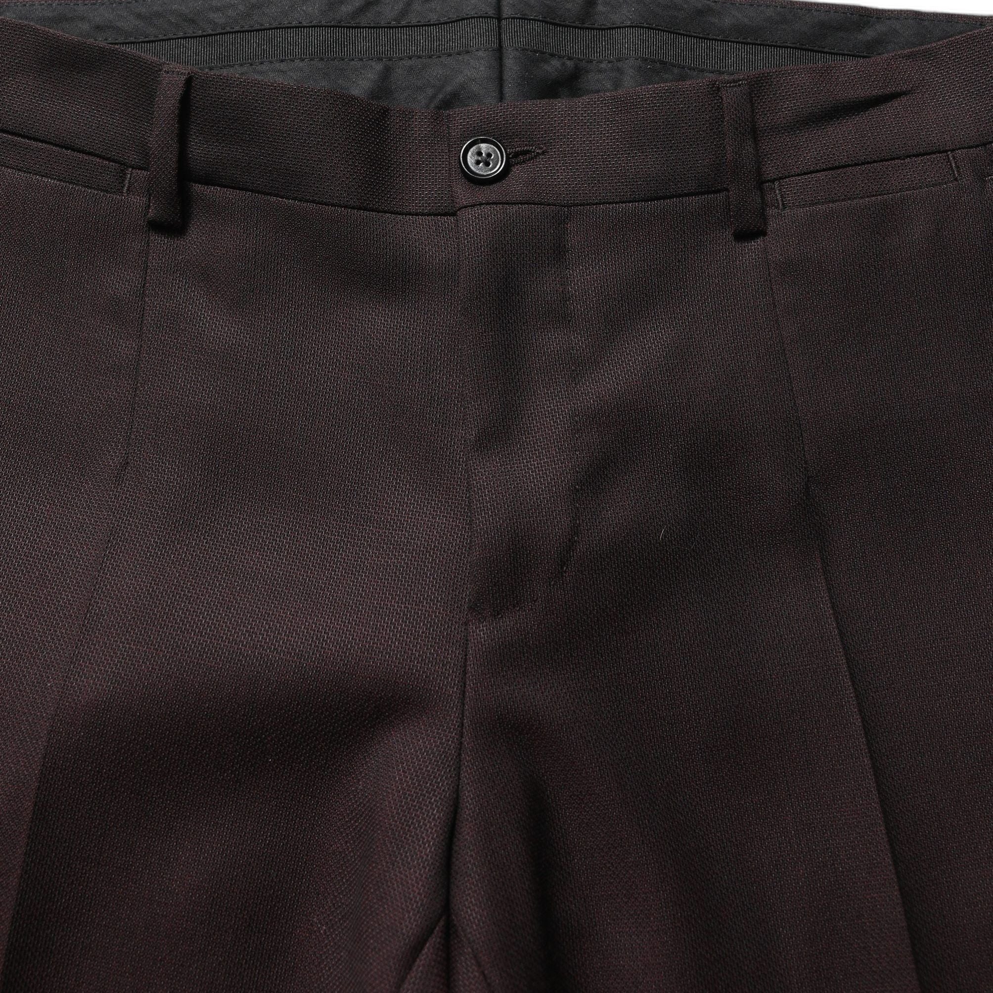 Dolce & Gabbana Brown Straight Leg Dress Silk Trousers Pants