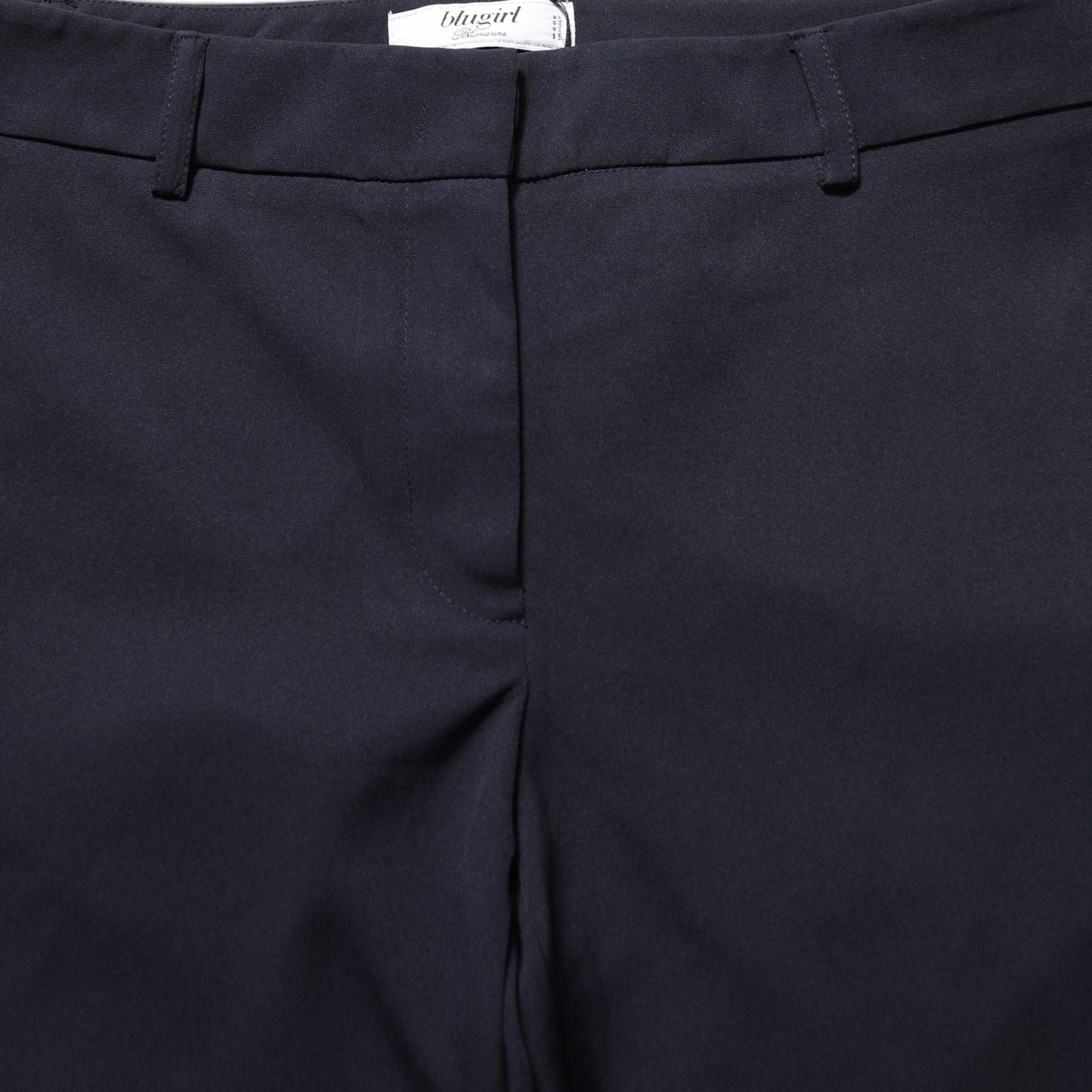 Blugirl Dark Blue High Waist Straight Dress Formal Trouser Pants