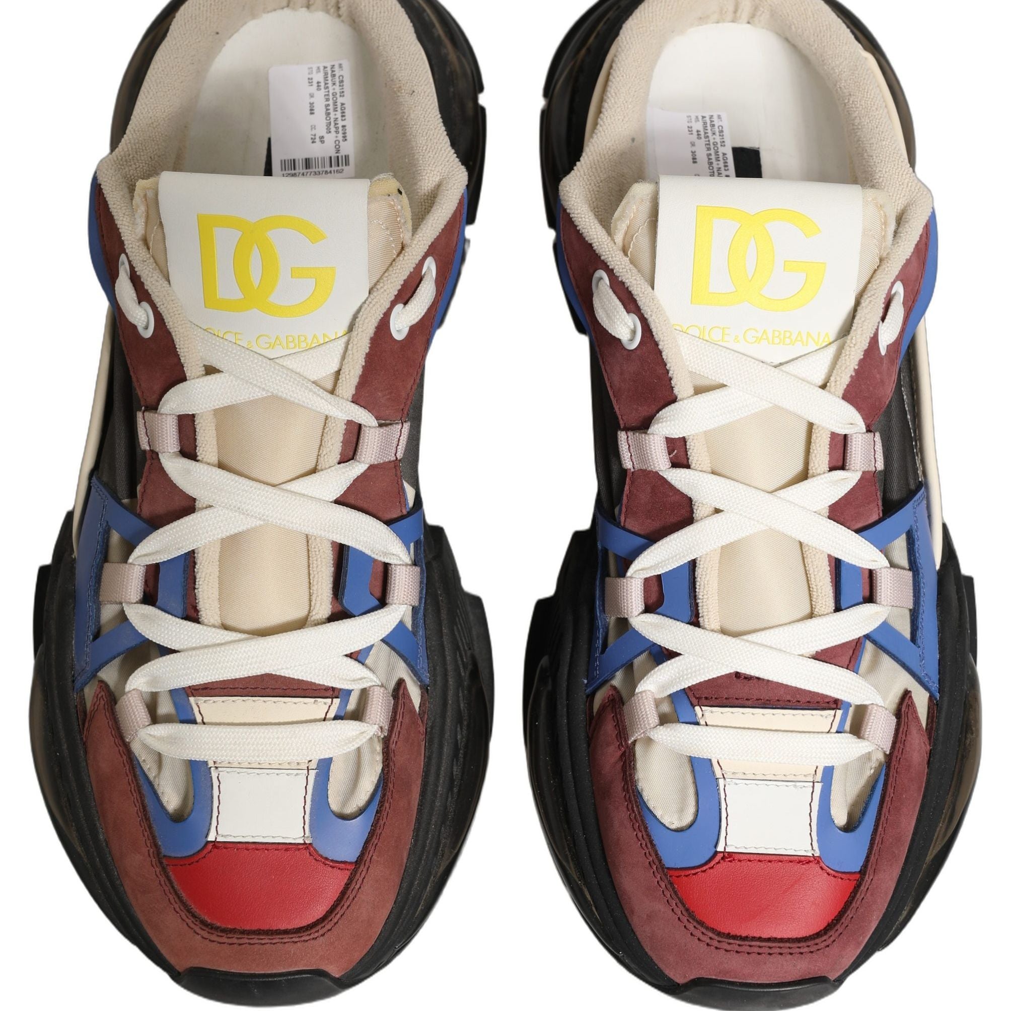 Dolce & Gabbana Multicolor Panelled Airmaster Sneakers Shoes