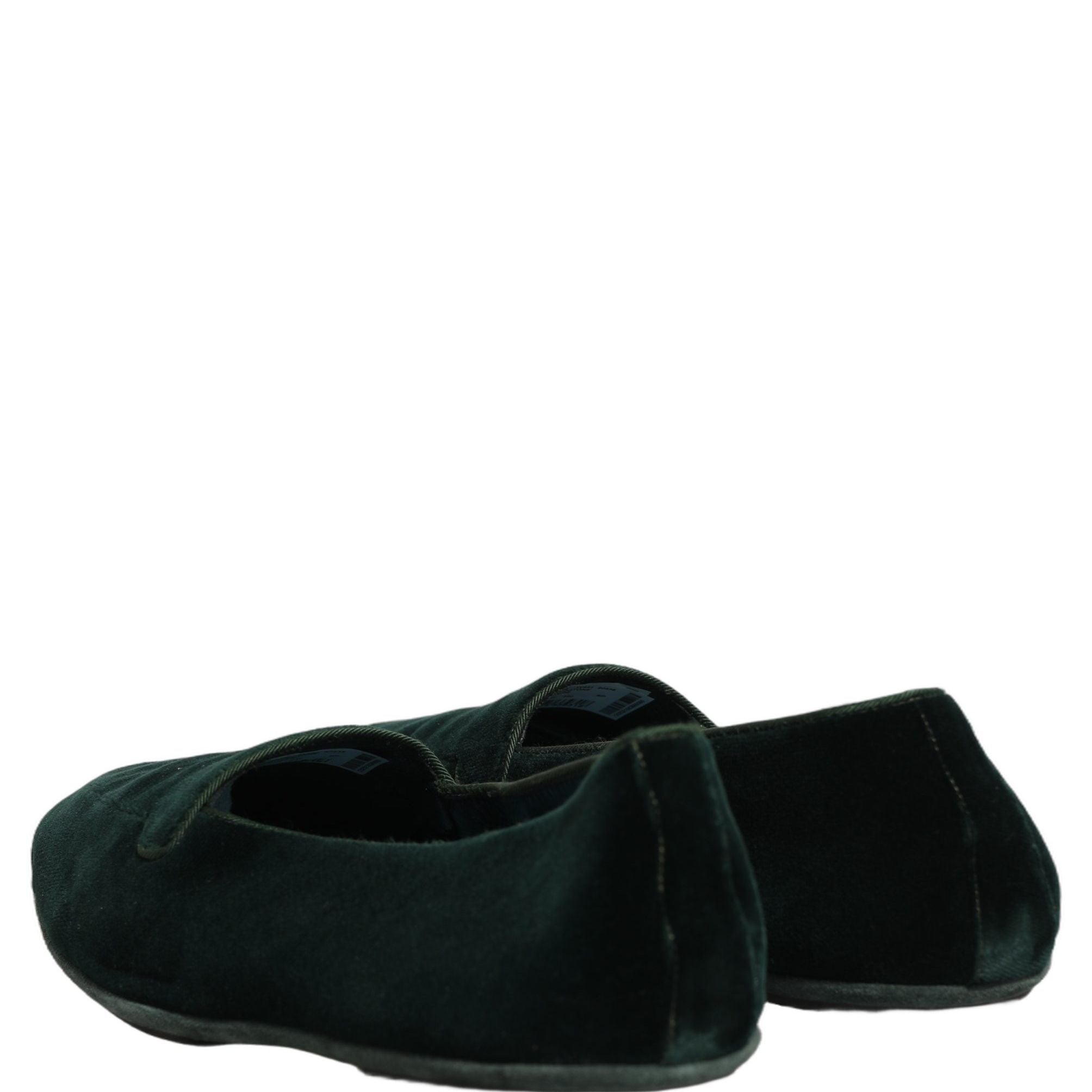 Dolce & Gabbana Green Velvet Slip On Men Flats Loafers Shoes