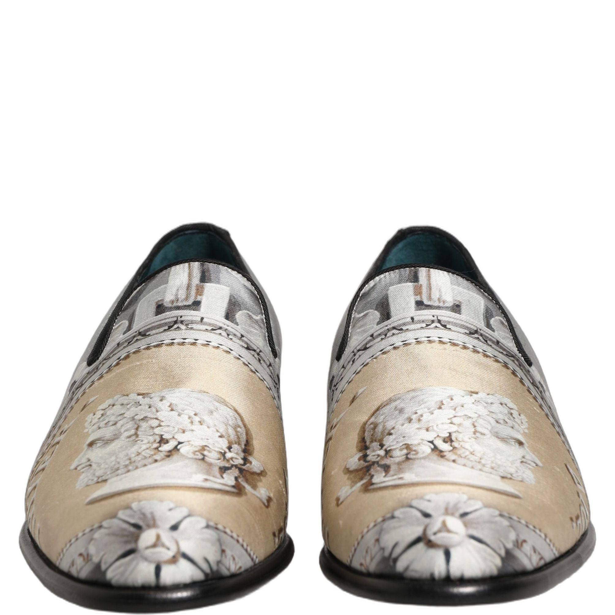 Dolce & Gabbana Multicolor Roman Slip On Dress Loafers Shoes