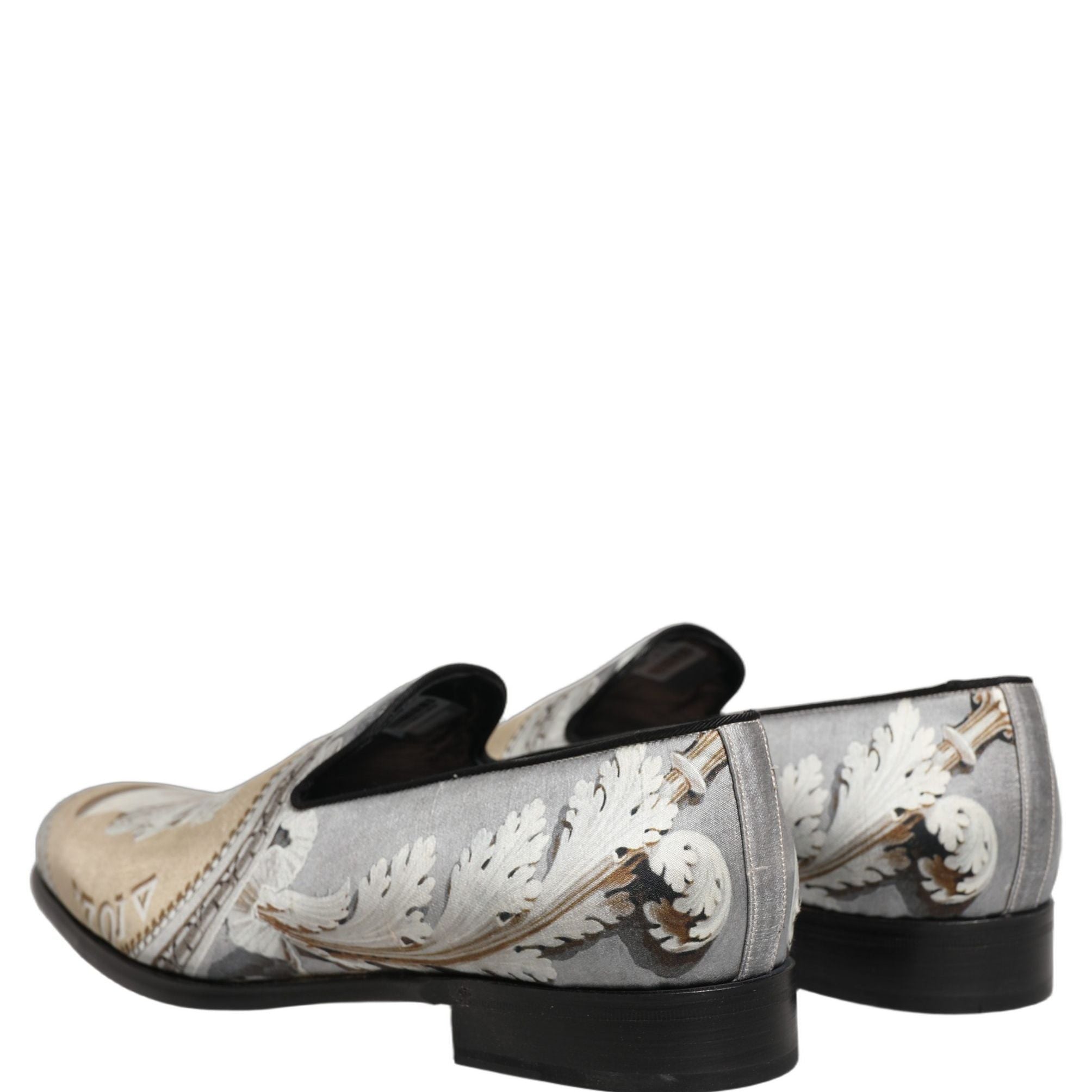 Dolce & Gabbana Multicolor Roman Slip On Dress Loafers Shoes