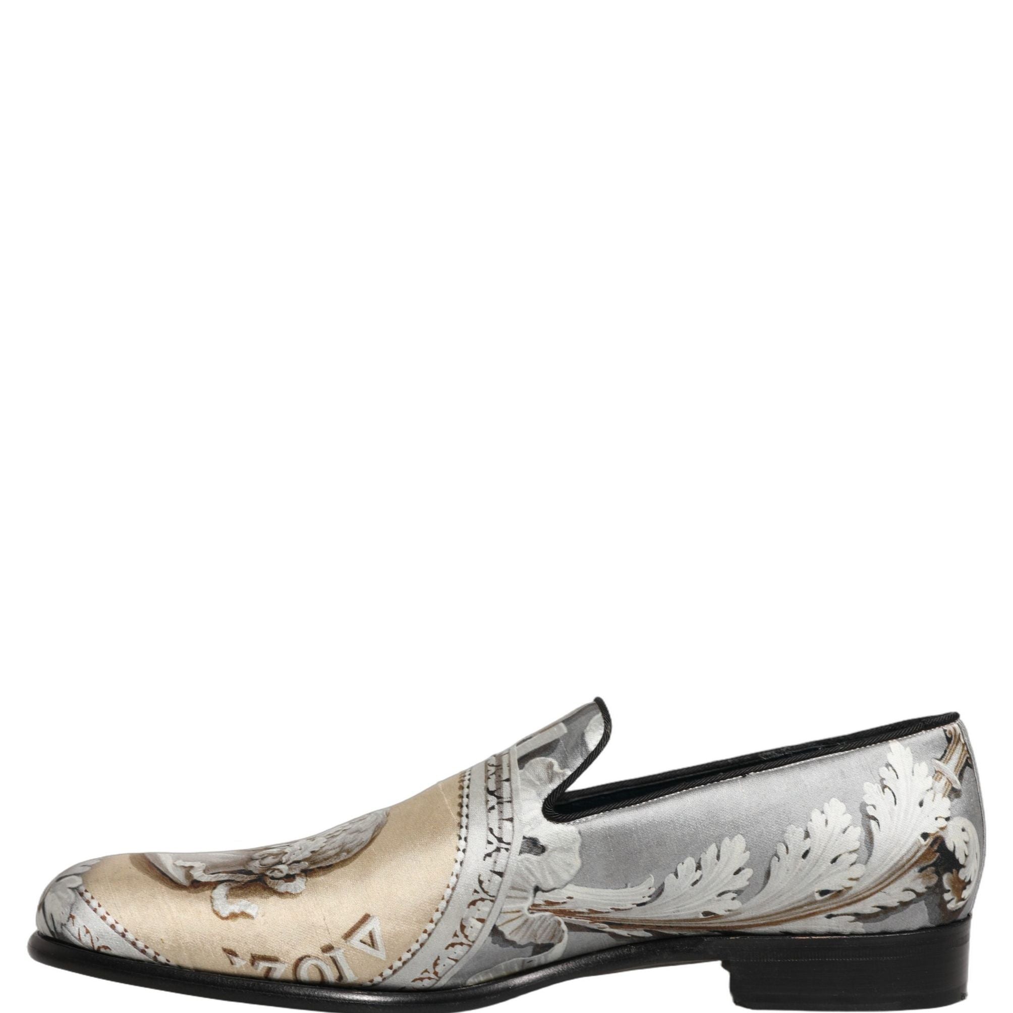 Dolce & Gabbana Multicolor Roman Slip On Dress Loafers Shoes