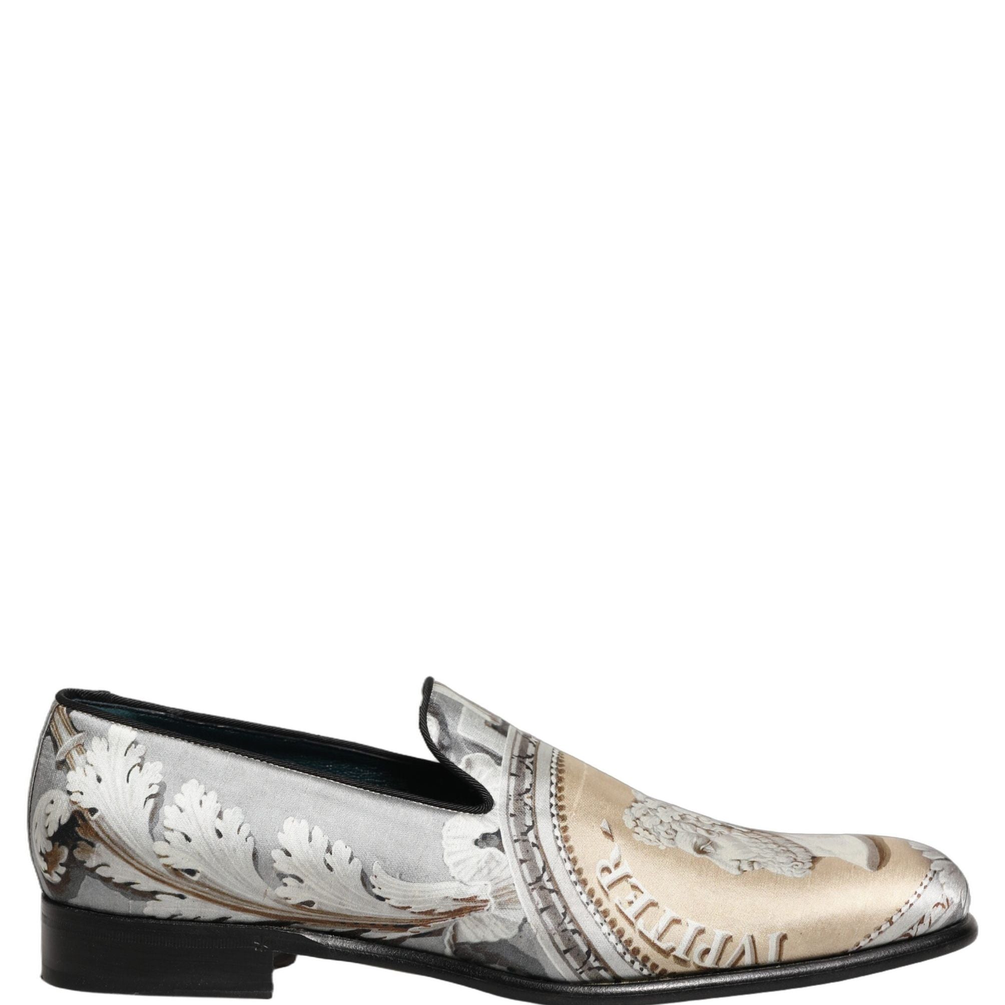 Dolce & Gabbana Multicolor Roman Slip On Dress Loafers Shoes