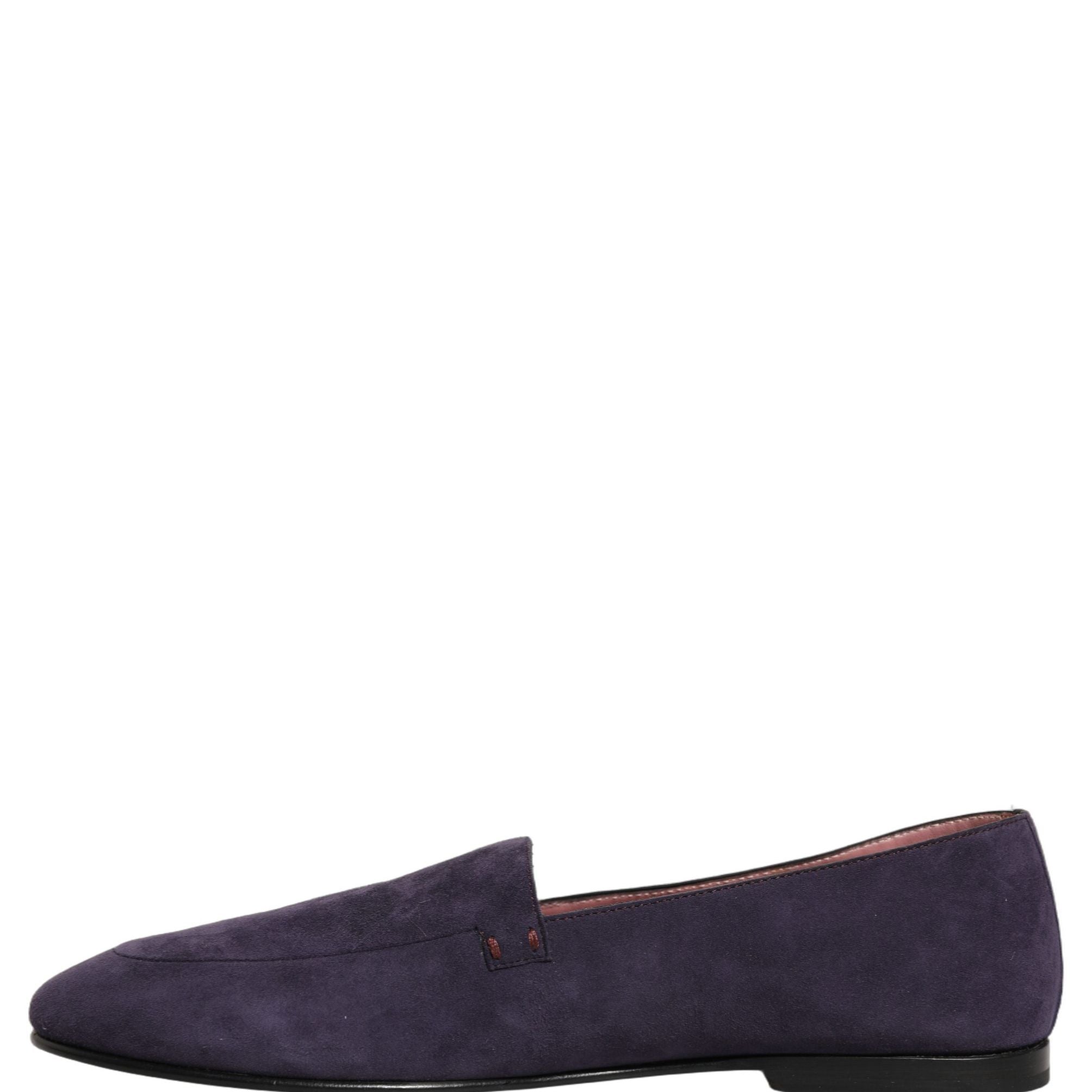 Dolce & Gabbana Violet Velvet Slip On Men Flats Loafers Shoes