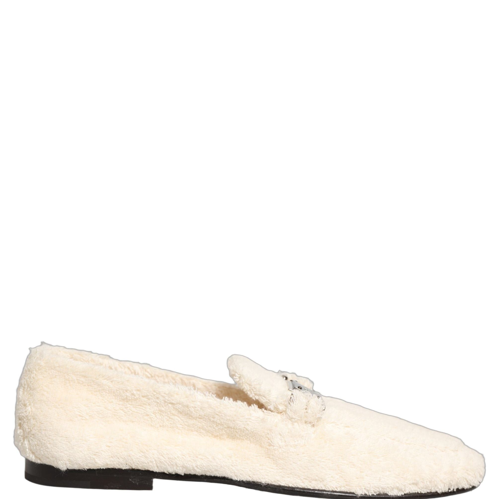 Dolce & Gabbana White Fur Shearling Men Dress Loafers Shoes