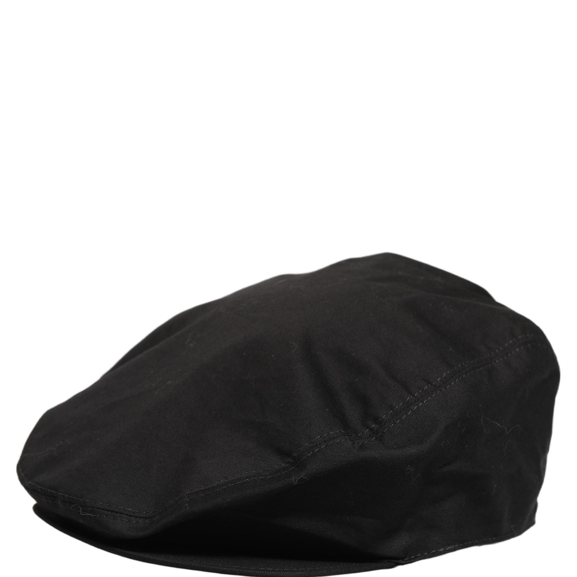 Dolce & Gabbana Men Black Cotton Stretch Newsboy Cloth Capello Hat