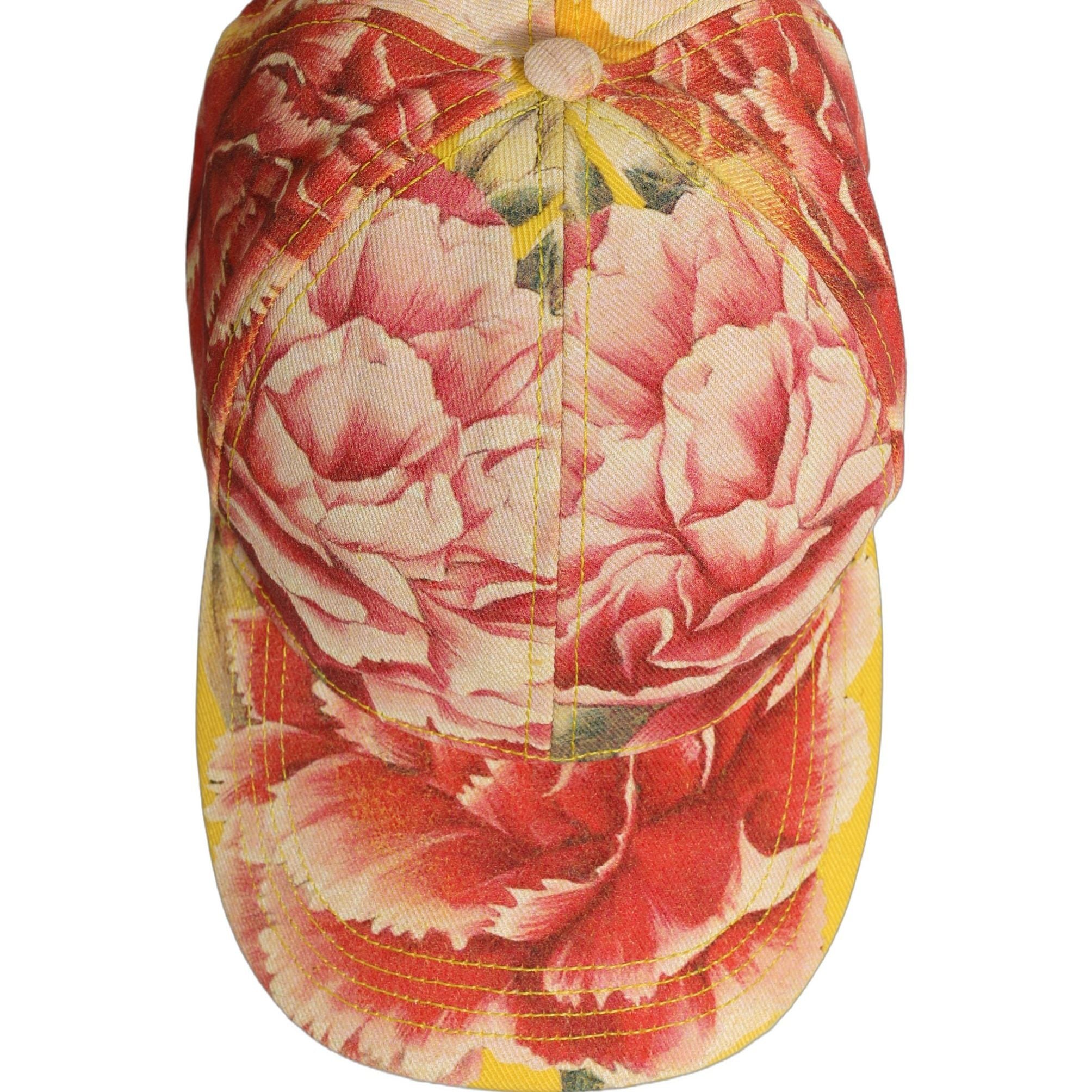 Dolce & Gabbana Men Multicolor Cotton Floral Baseball Capello Hat