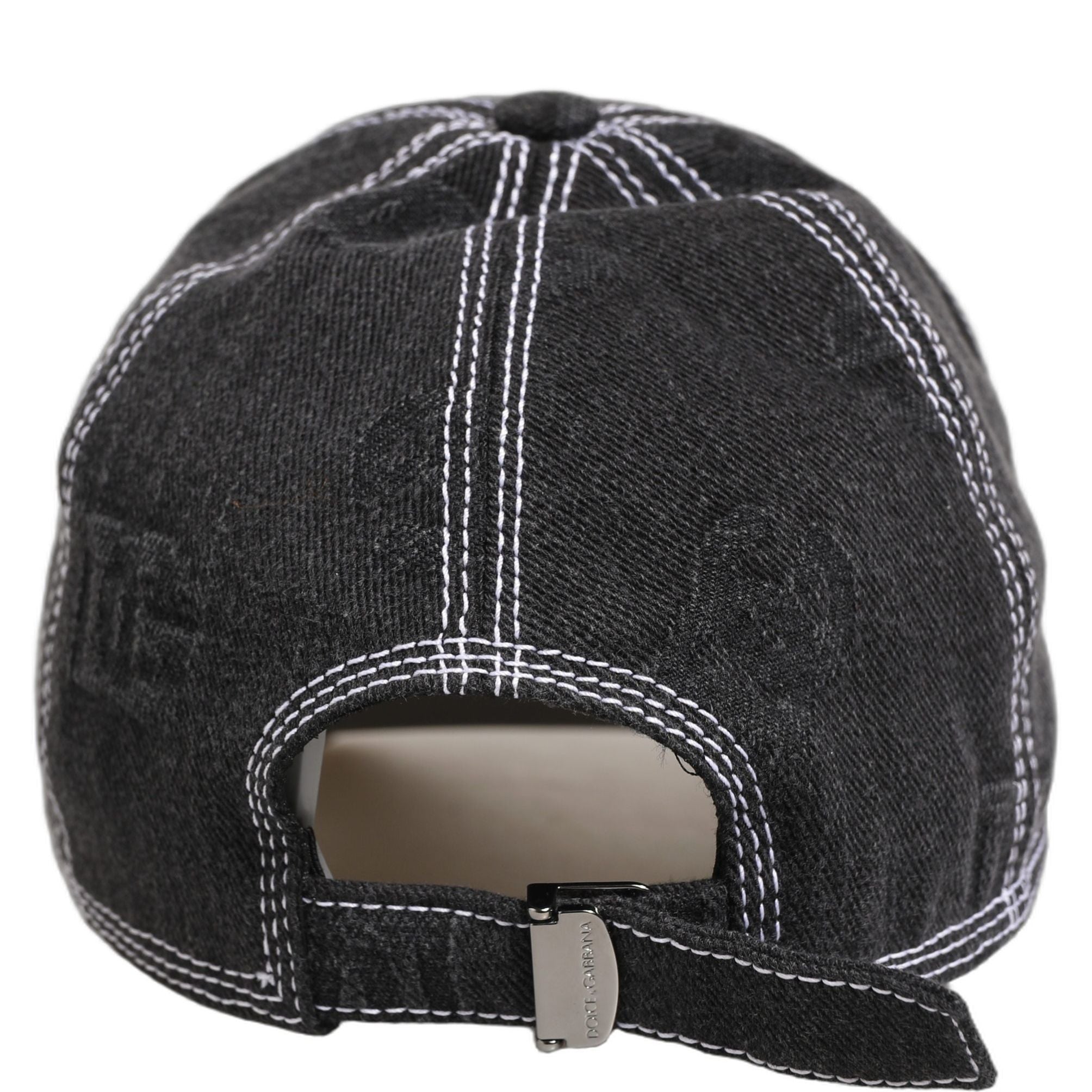 Dolce & Gabbana Men Black Cotton 6 Panel Baseball Capello Hat