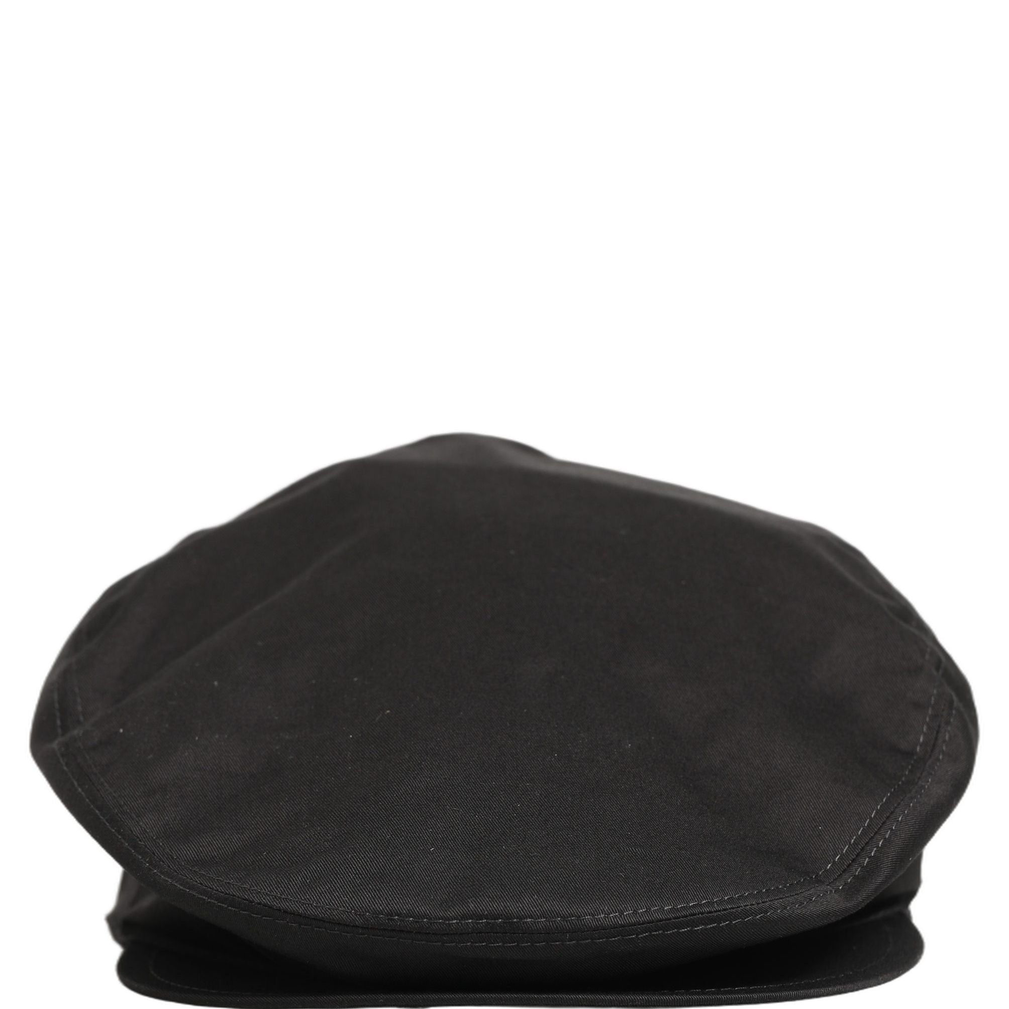 Dolce & Gabbana Men Black Cotton Stretch Newsboy Cloth Capello Hat