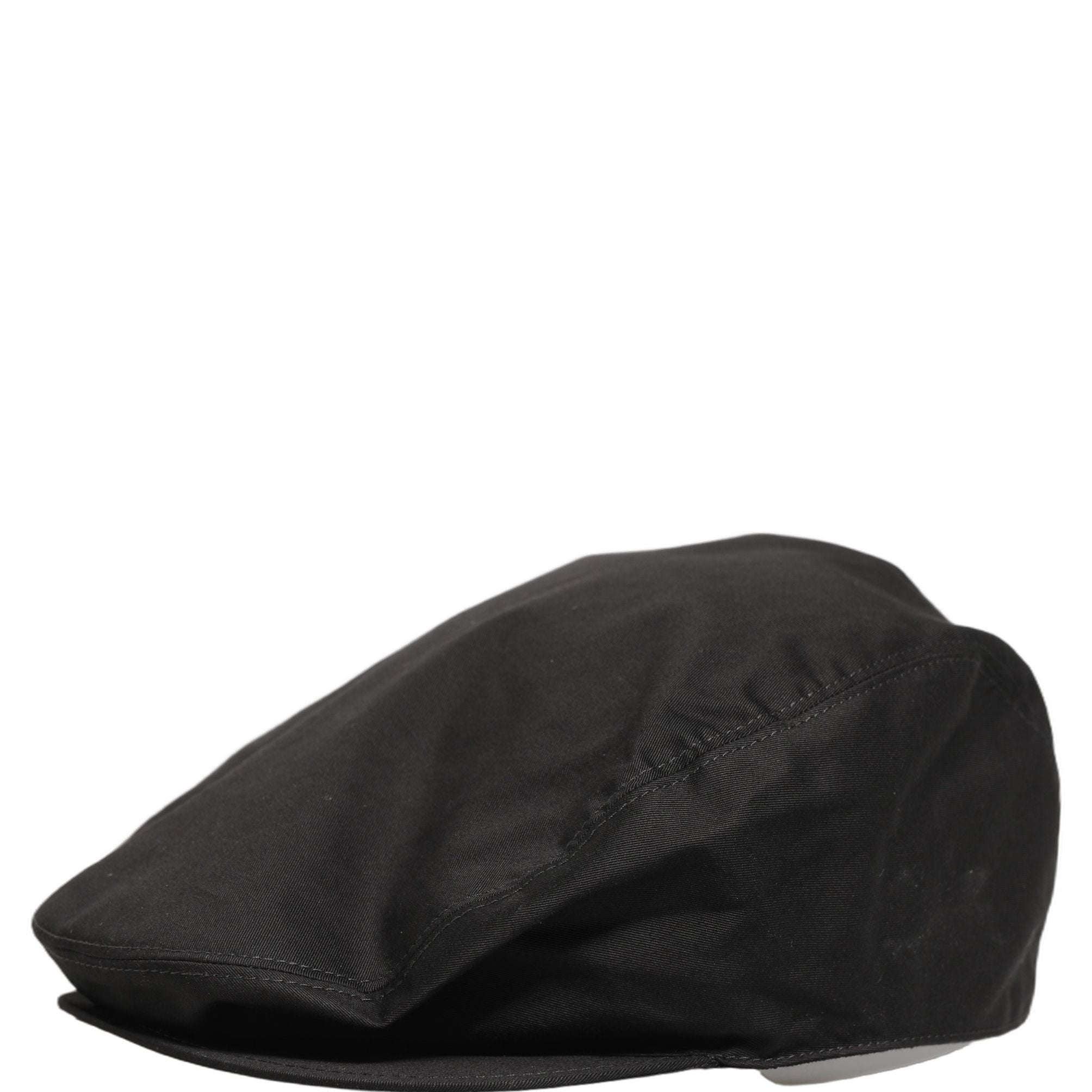 Dolce & Gabbana Men Black Cotton Stretch Newsboy Cloth Capello Hat