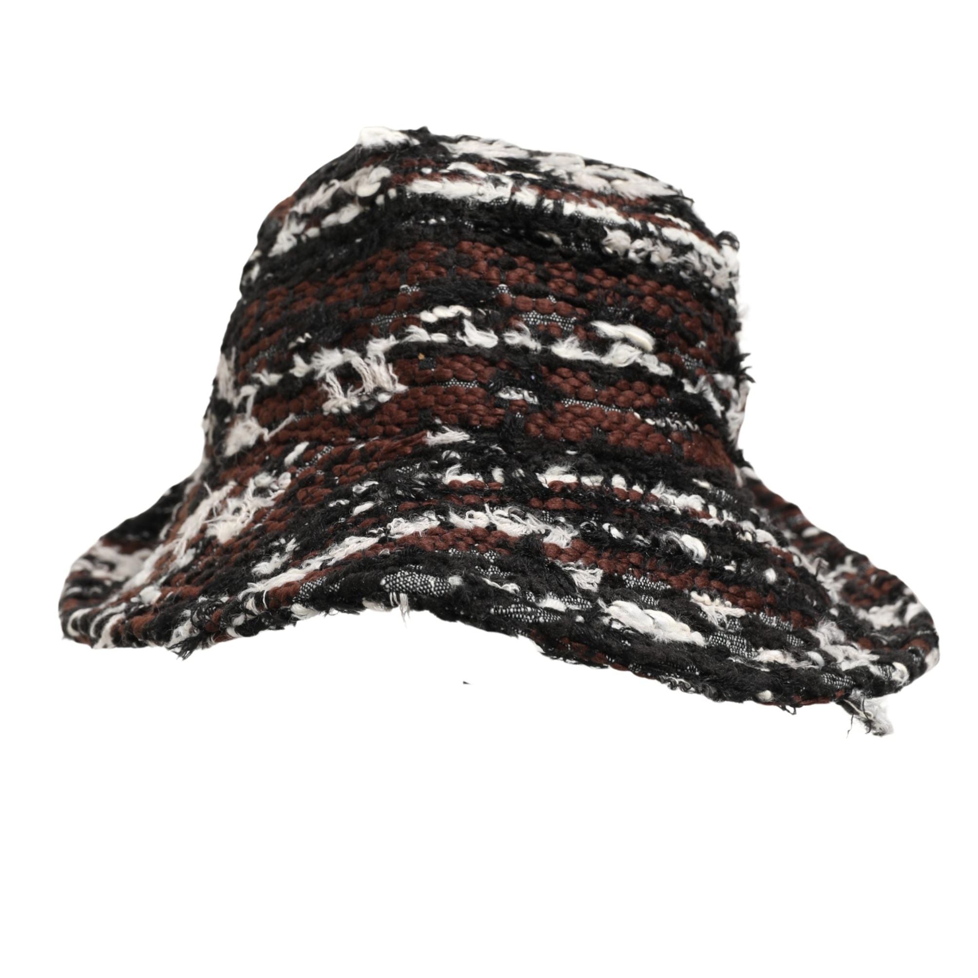 Dolce & Gabbana Women Multicolor Acrylic Tweed Bucket Capello Hat
