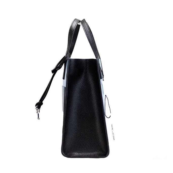 Marc Jacobs Grind Mini Blue Heaven Colorblock Leather Tote Crossbody Bag Purse