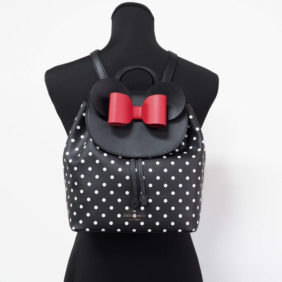 Kate Spade Disney Minnie Mouse Medium Leather Backpack Bookbag Bag