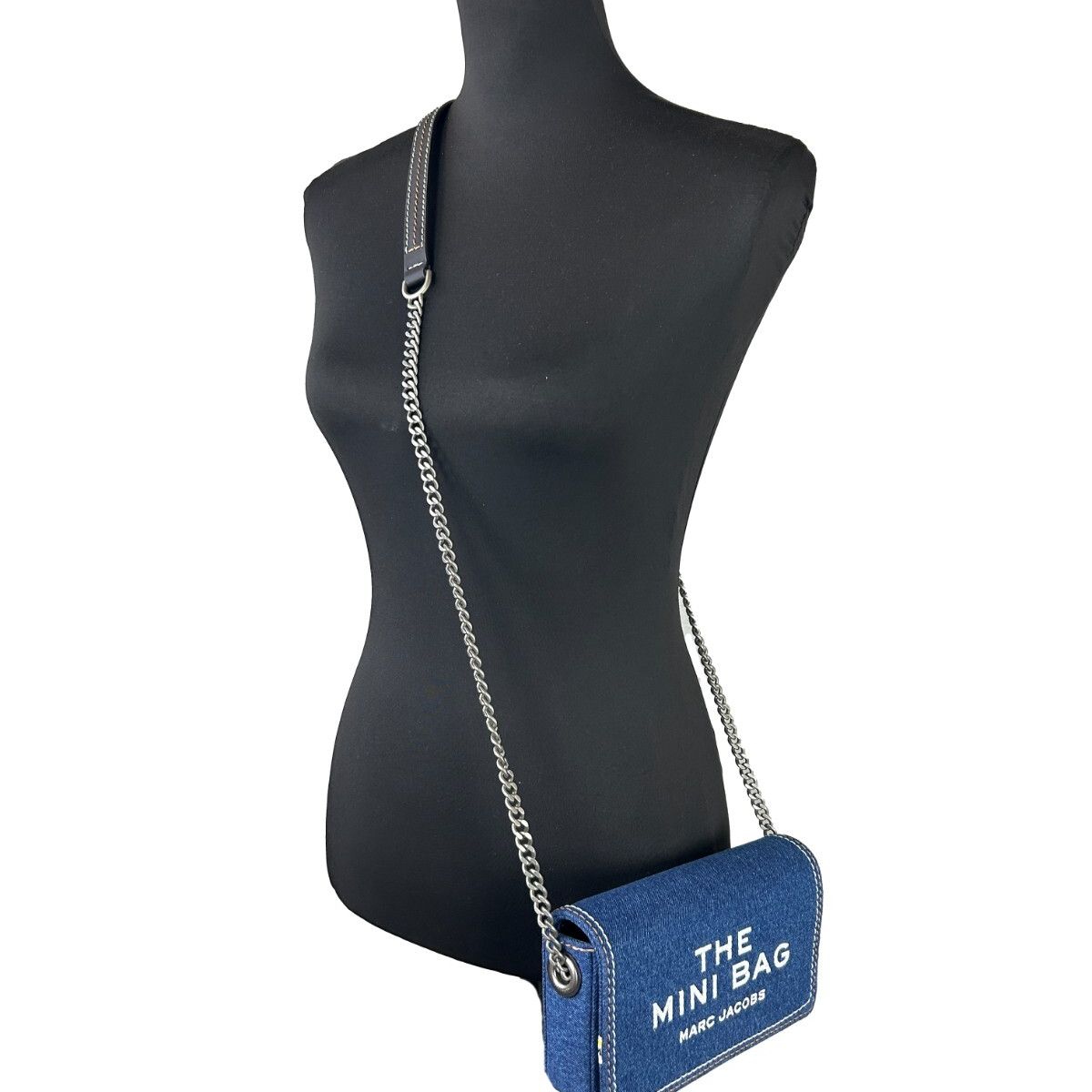 Marc Jacobs The Denim Chain Mini Bag - Dark Wash