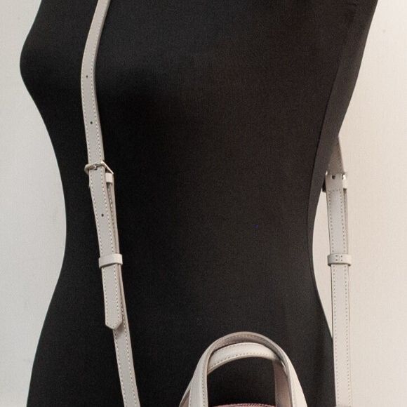 MCM Signature Half Moon Top Handle Crossbody Bag