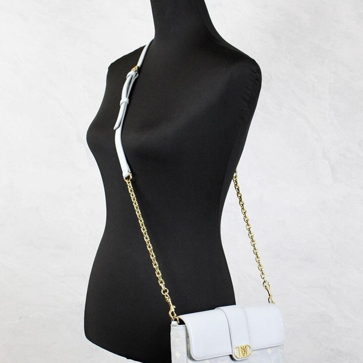 MCM Small Mode Travia Pebbled Visetos Leather Shoulder Crossbody Clutch Bag
