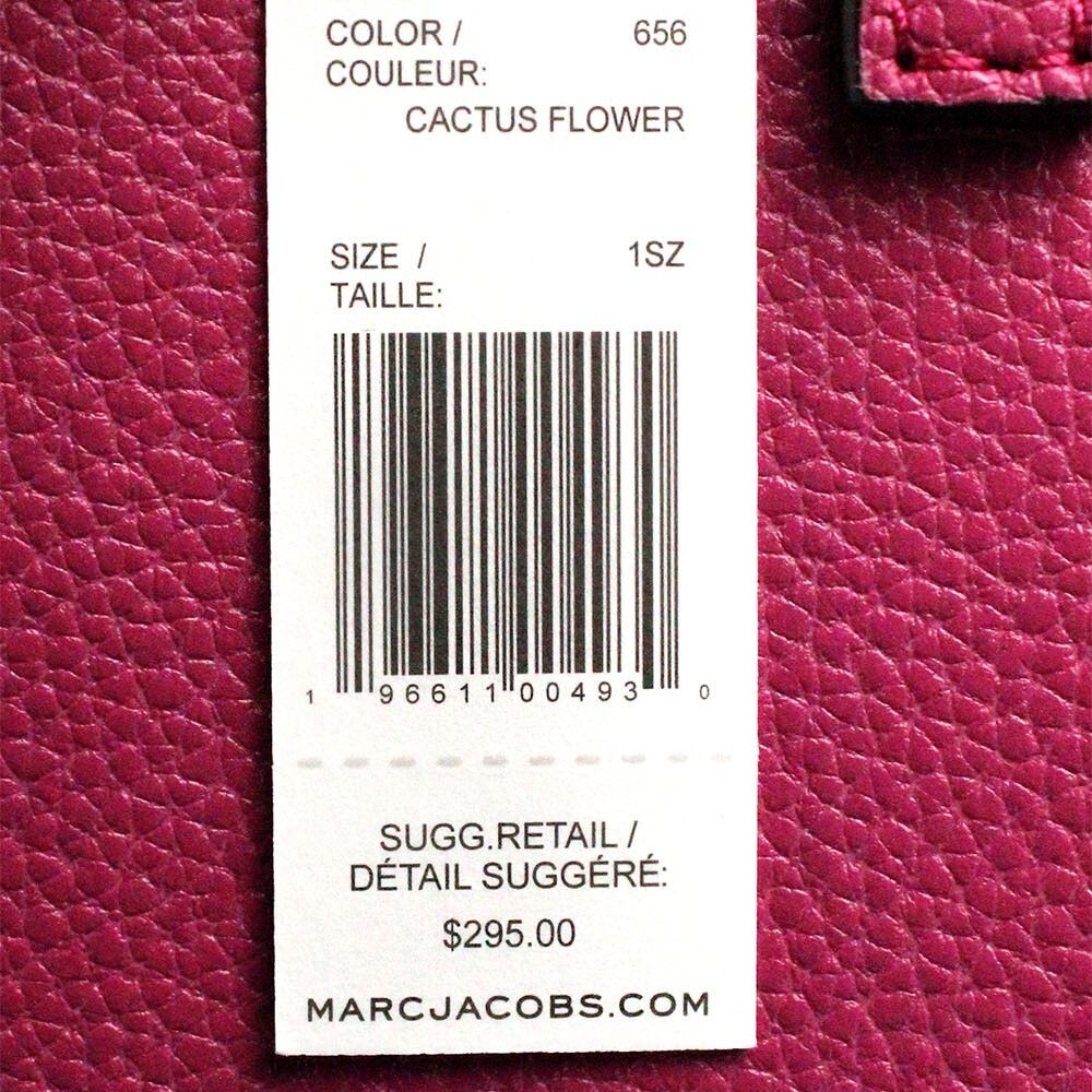 Marc Jacobs Mini Grind Cactus Flower Pebbled Leather Crossbody Tote Bag