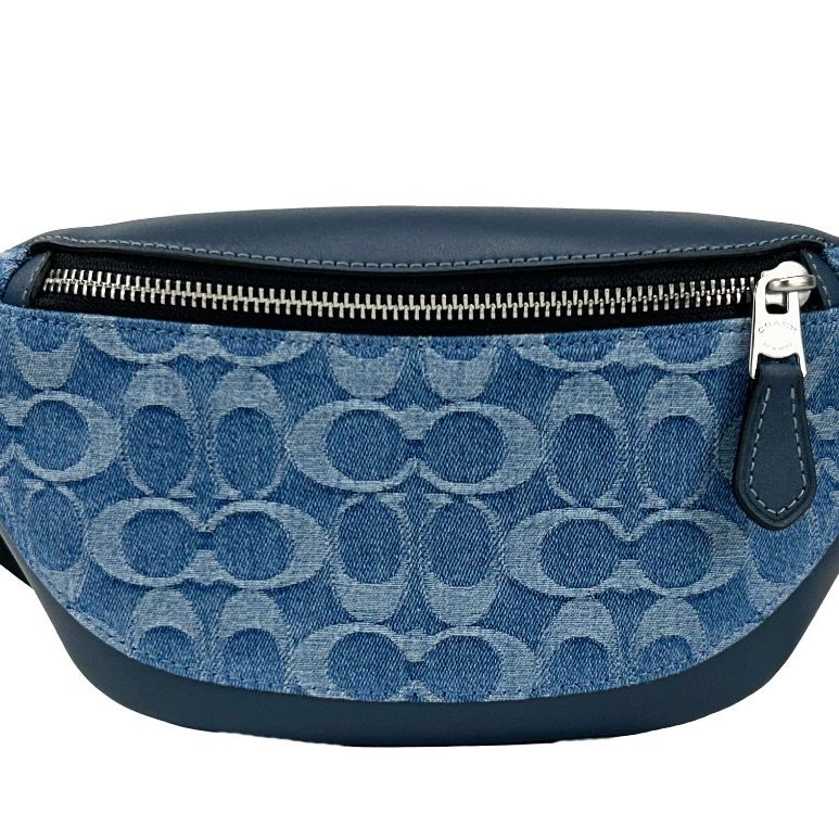 COACH Coach Warren Mini Signature Denim Fanny Belt Bag