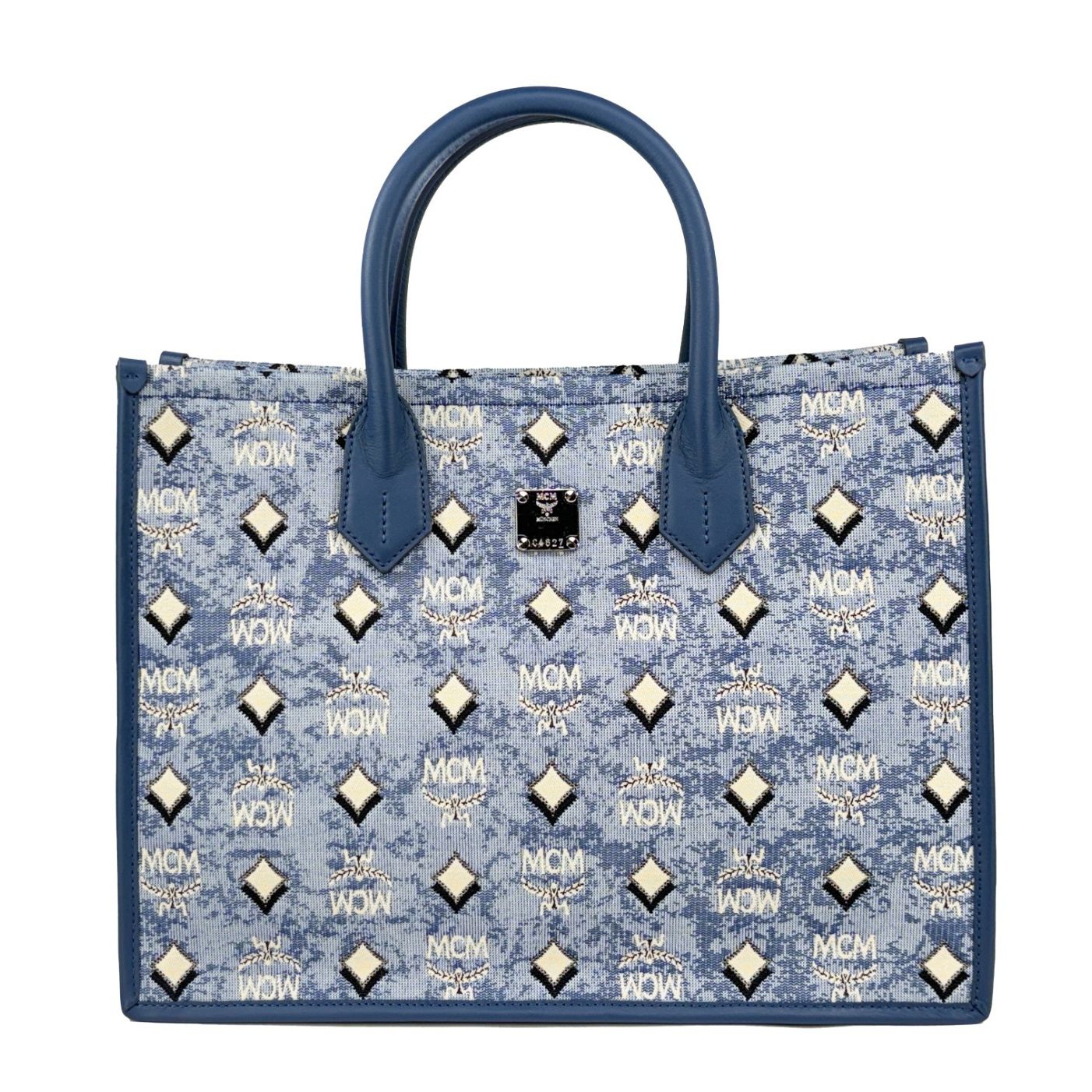 MCM Aren Munchen Denim Tote Bag