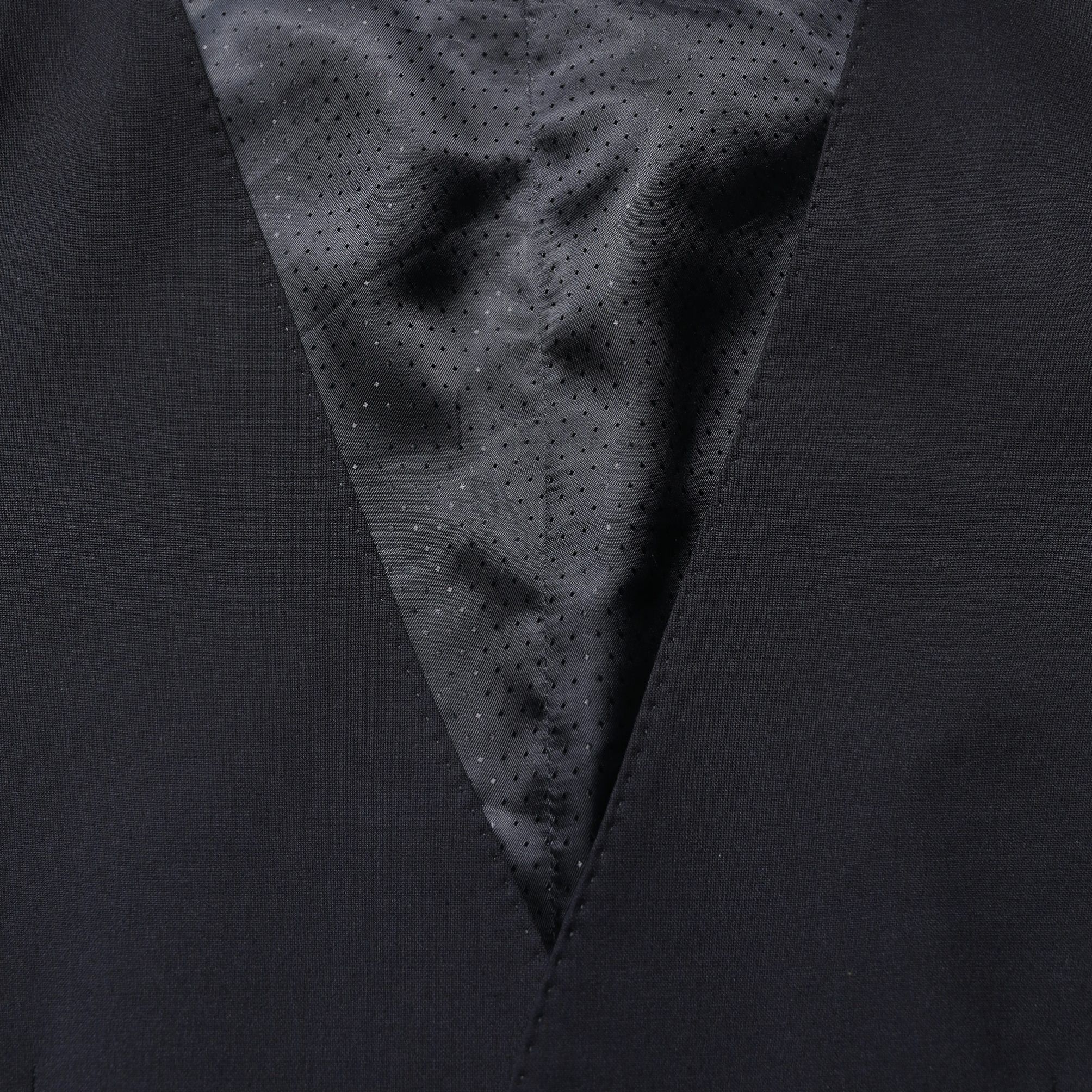 Dolce & Gabbana Black Wool Single Breasted Waistcoat Vest