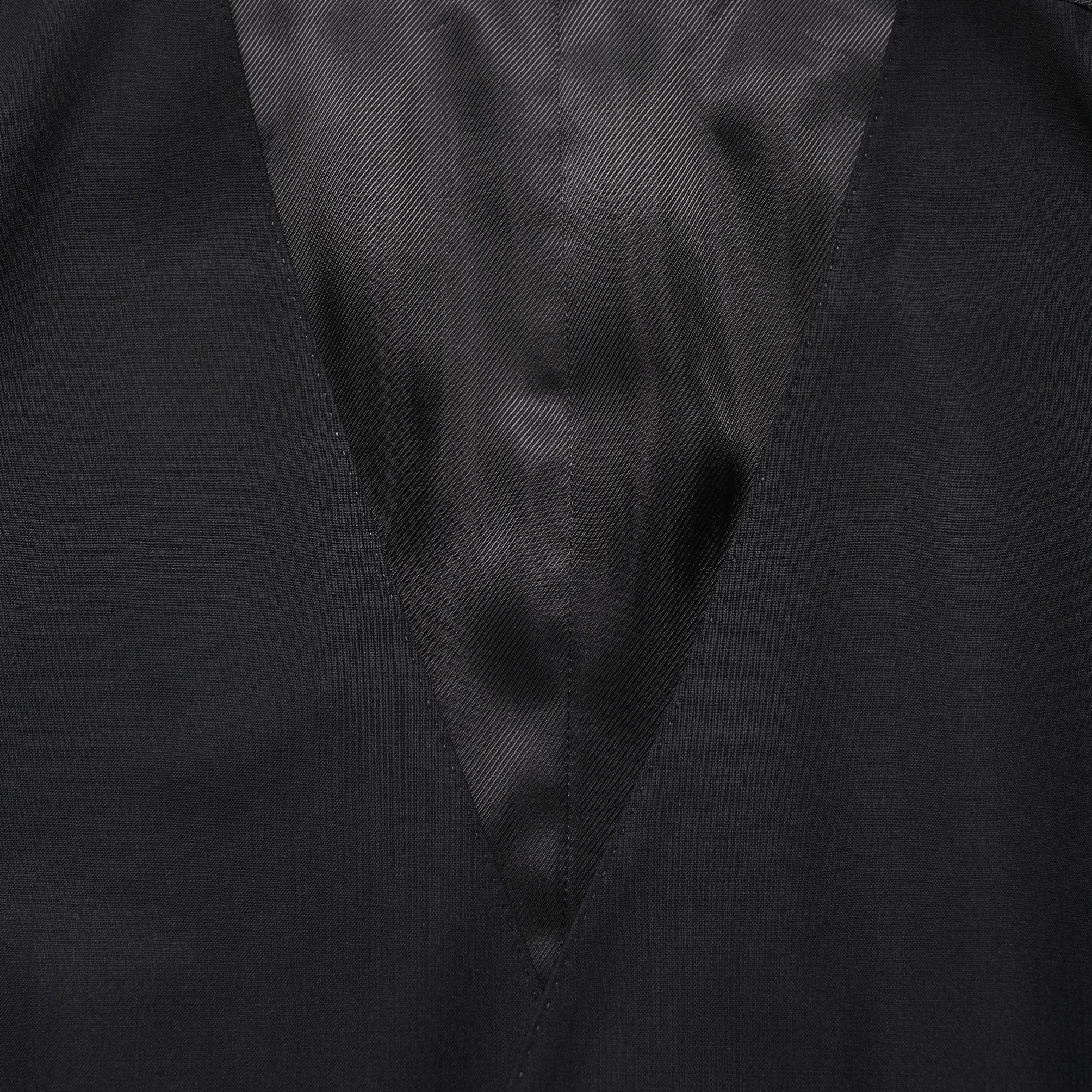Dolce & Gabbana Black Wool Single Breasted Waistcoat Vest