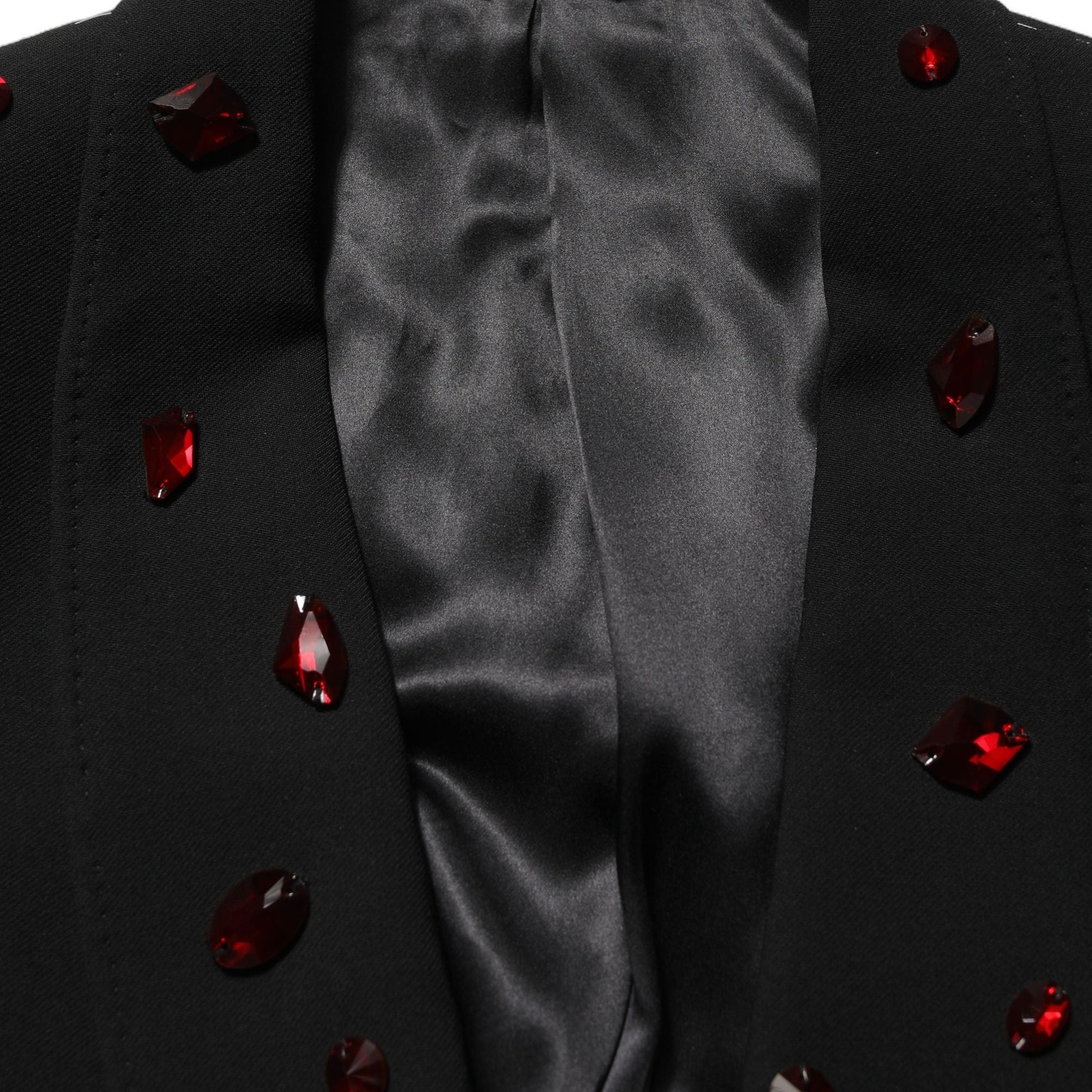 Dolce & Gabbana Black Crystal Embellished 2 Piece Suit