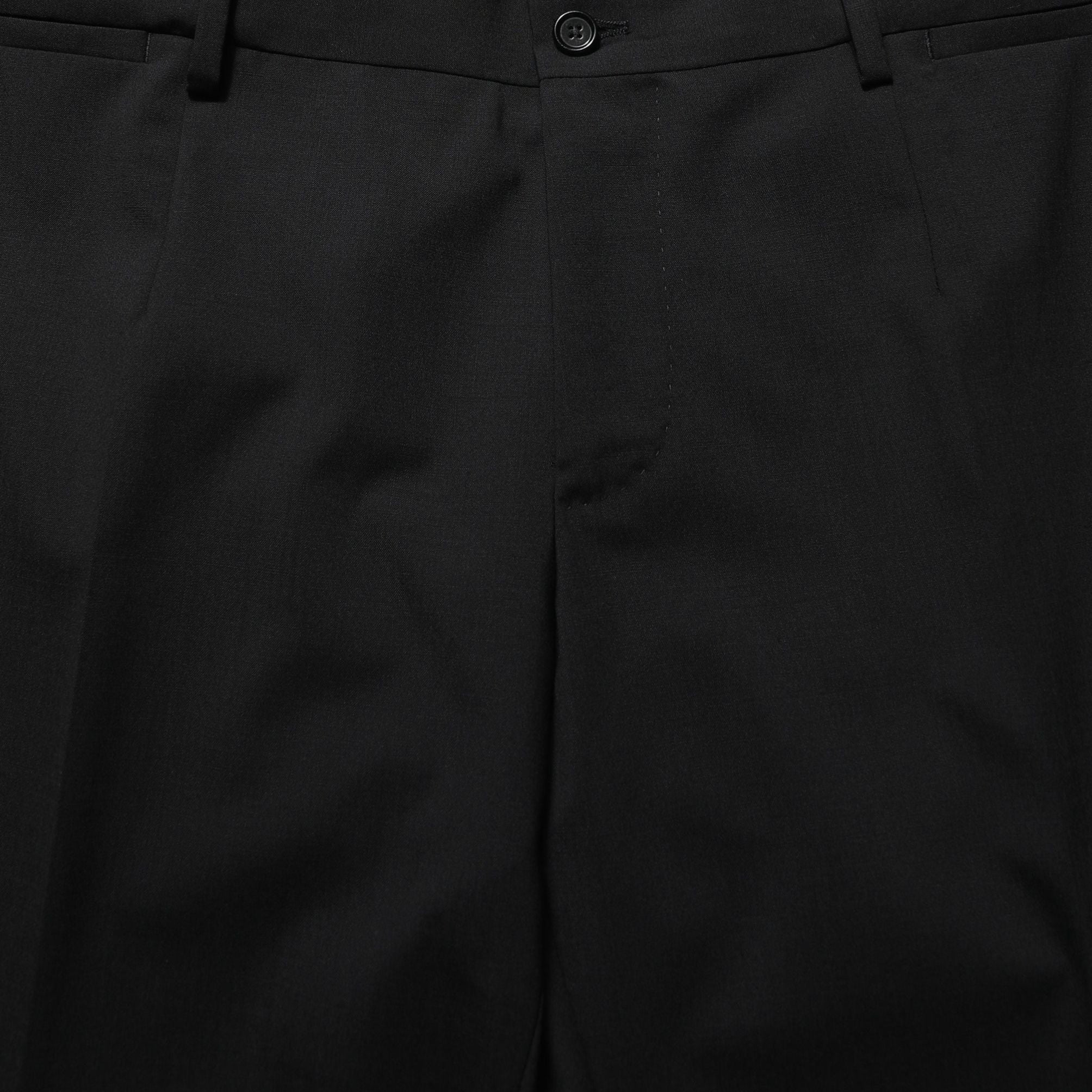 Dolce & Gabbana Black Wool Slim Fit Formal 3 Piece Men Suit