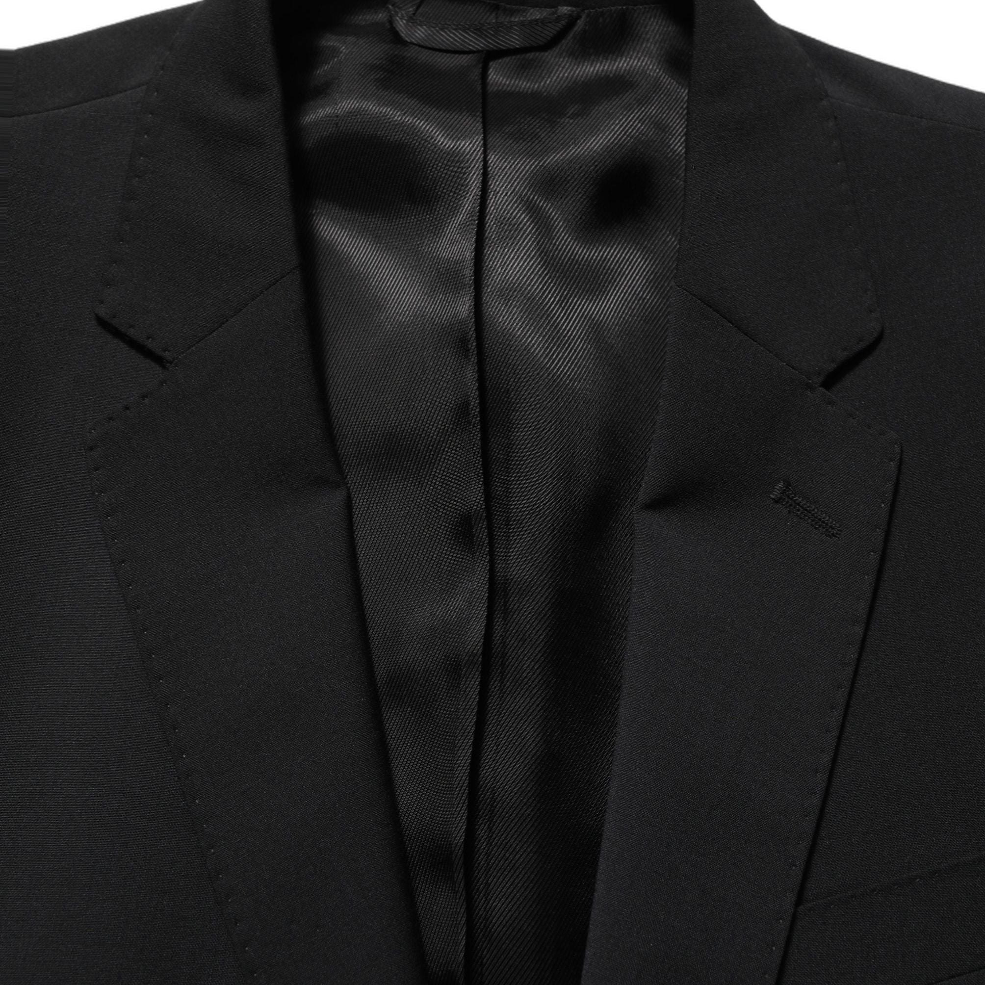 Dolce & Gabbana Black Wool Slim Fit Formal 2 Piece Men Suit