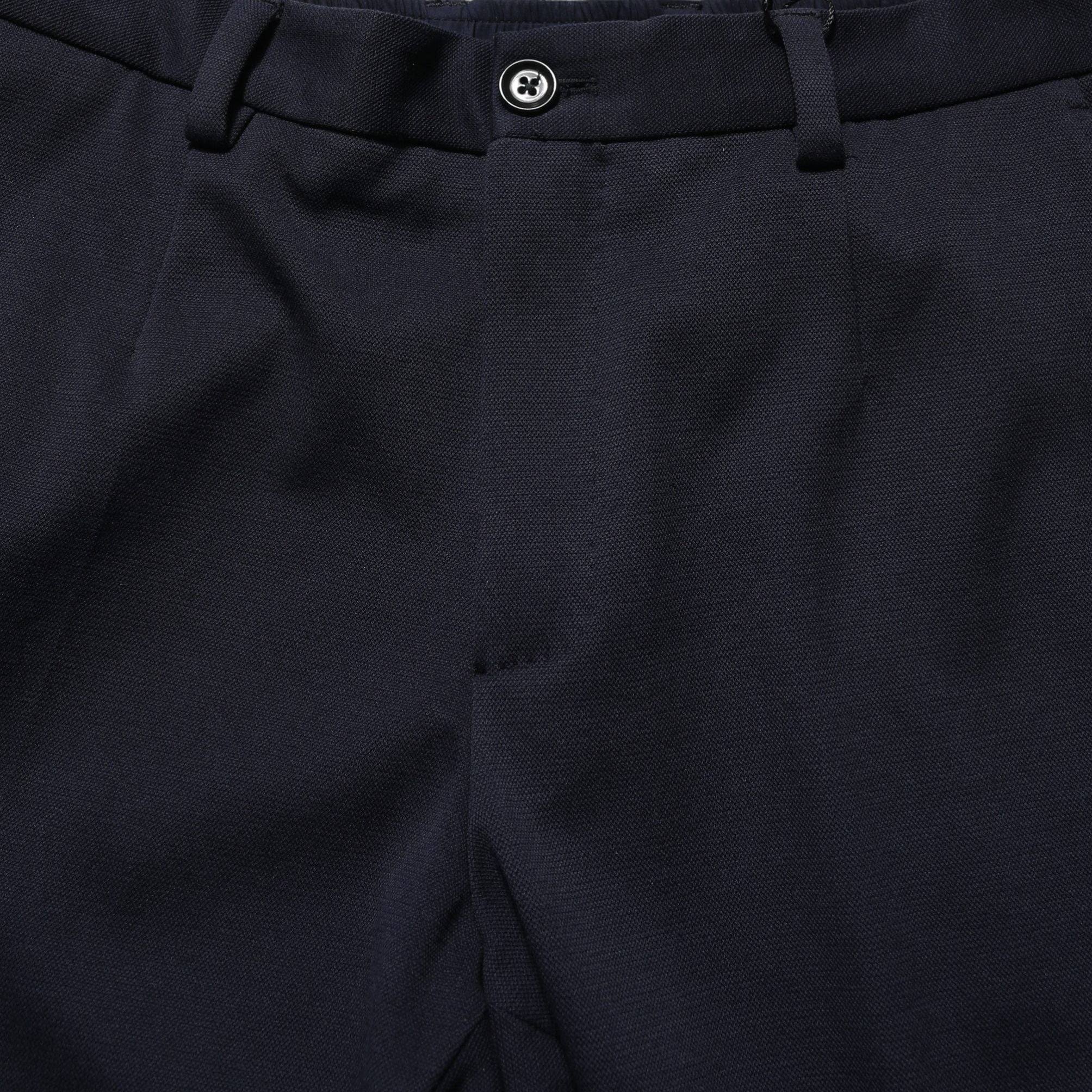 Dolce & Gabbana Black Cotton Tapered Leg Dress Trouser Pants