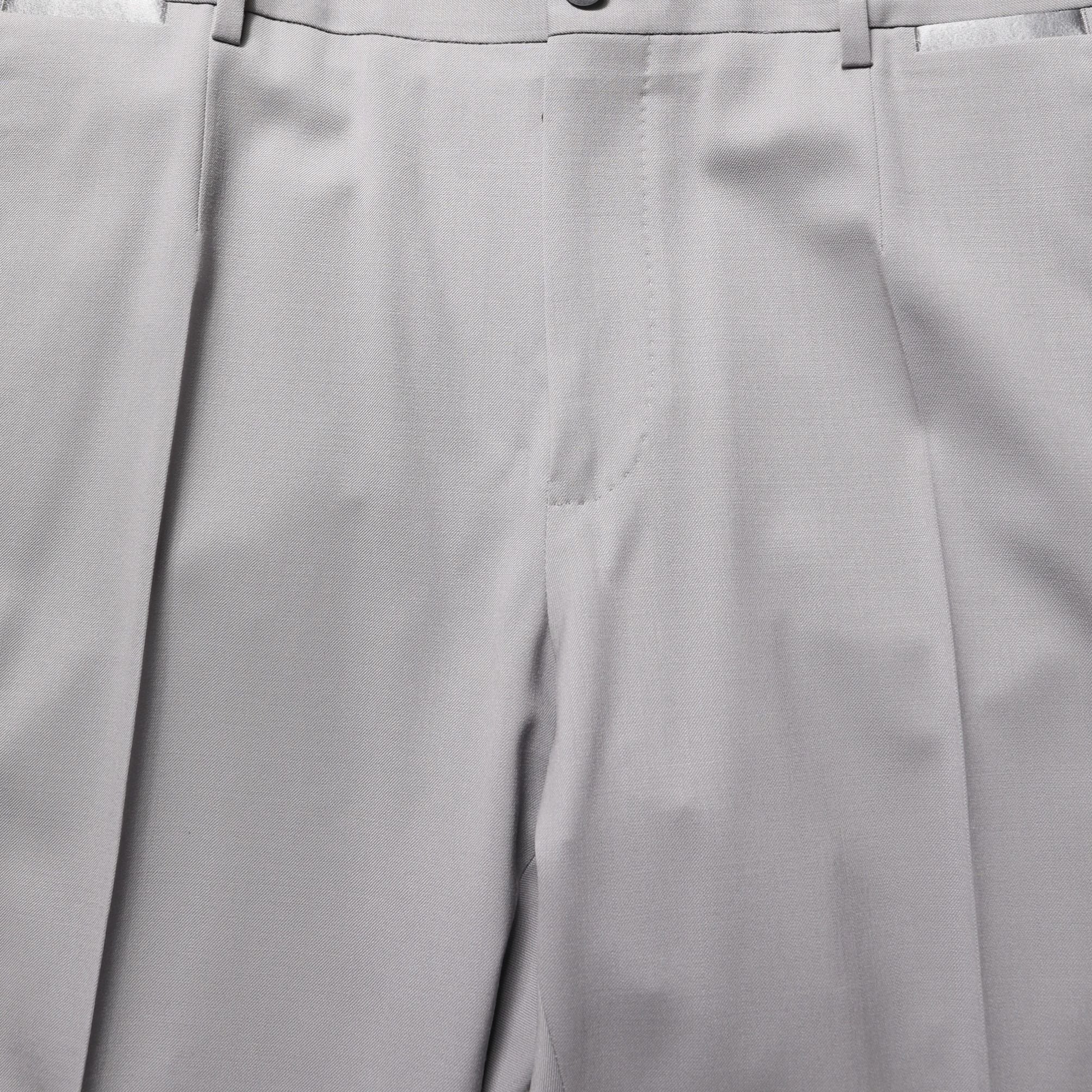 Dolce & Gabbana Gray Wool Tapered Men Dress Trouser Pants