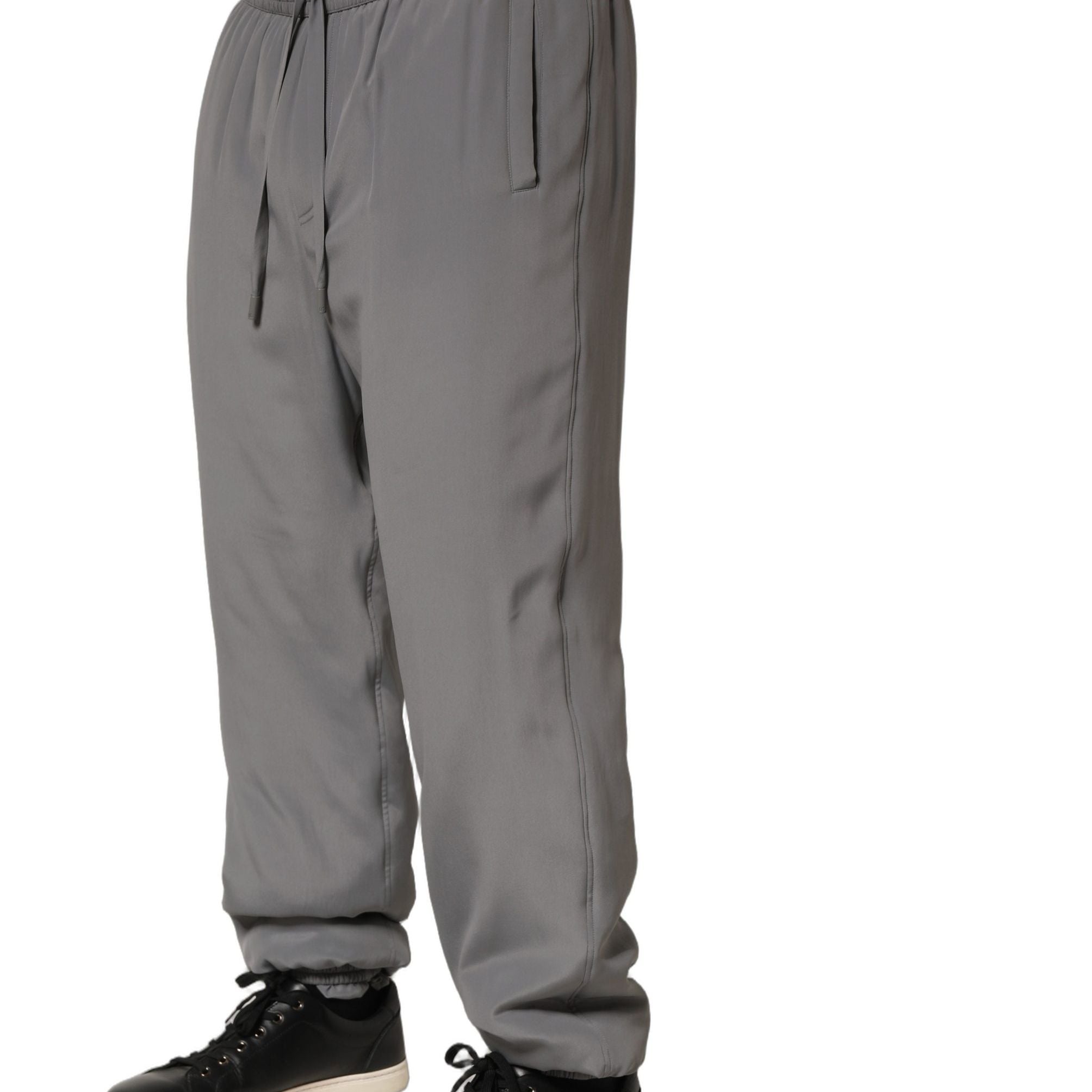 Dolce & Gabbana Gray Cotton Jogger Sweatpants Trouser Pants