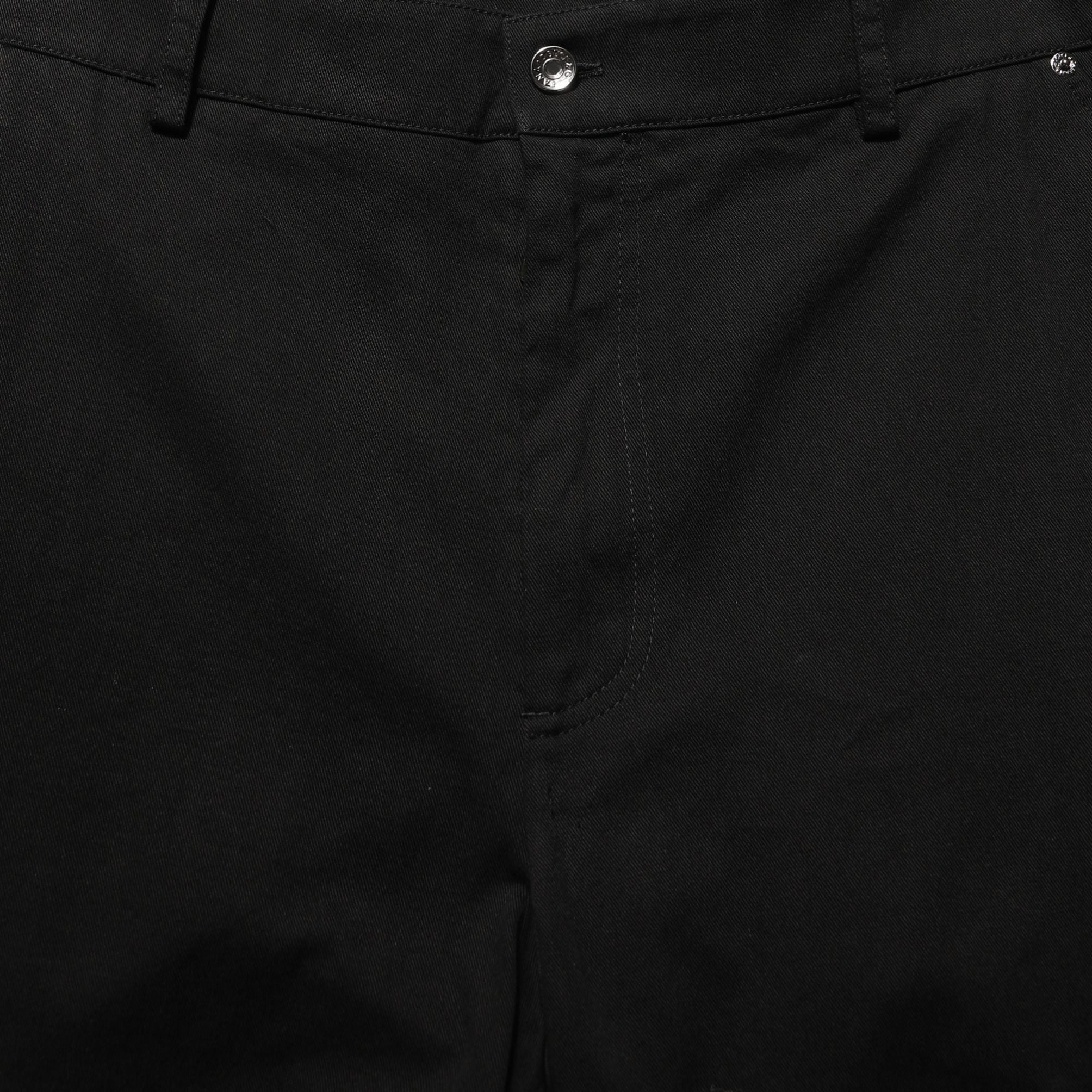 Dolce & Gabbana Black Mid Waist Straight Men Trouser Pants