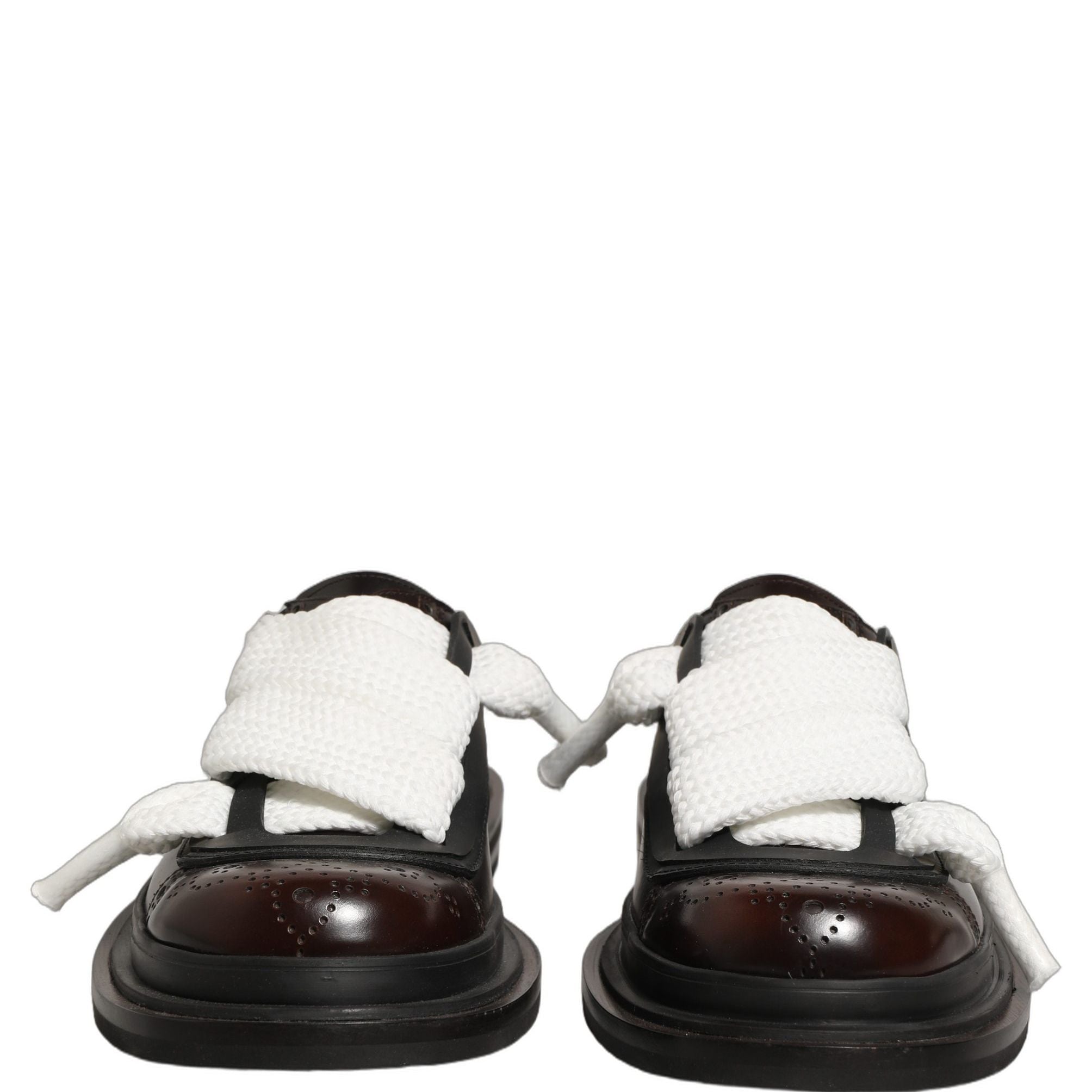 Dolce & Gabbana Brown Leather Slip On Flat Sandals Men Shoes