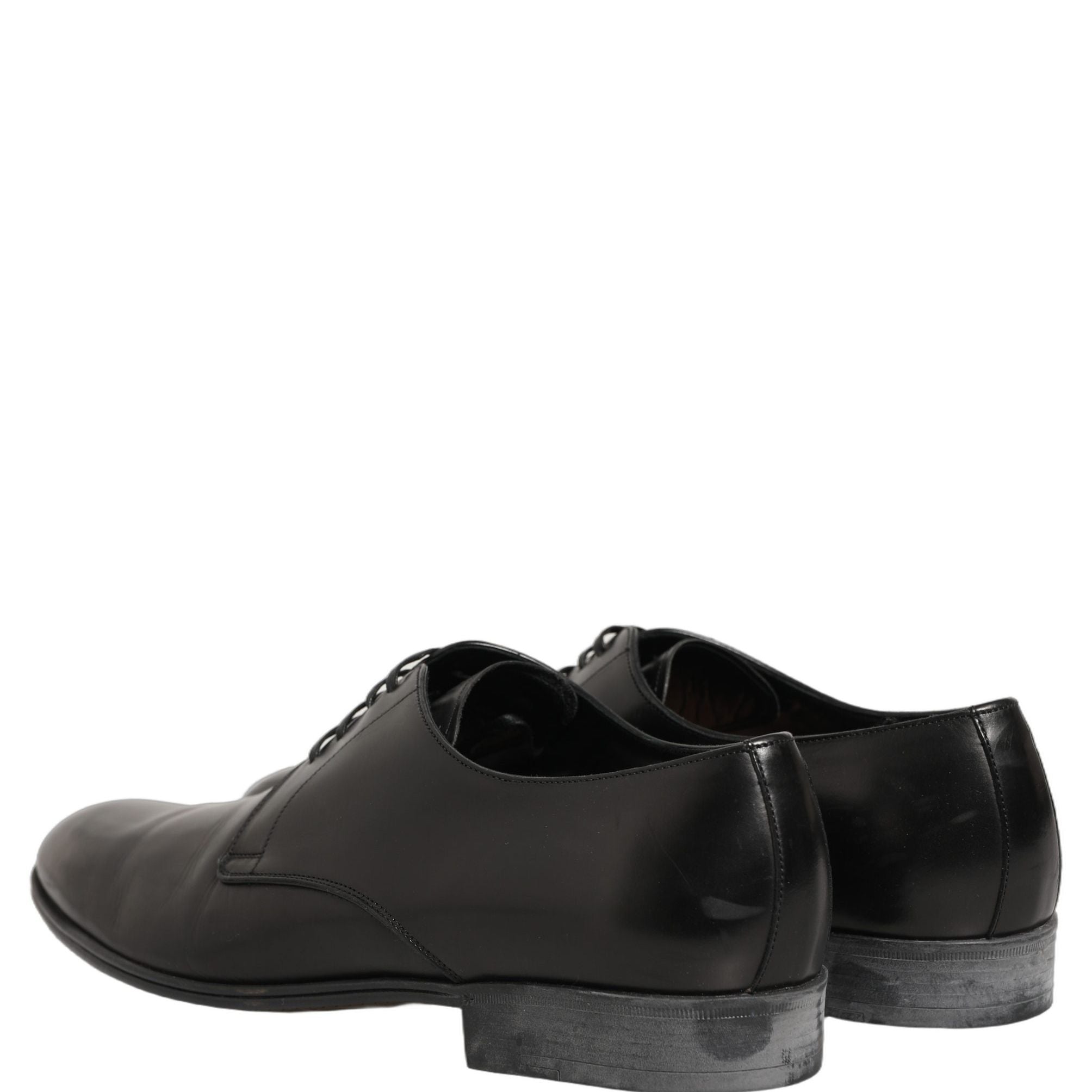 Dolce & Gabbana Dress Black Leather Lace Up Derby Shoes