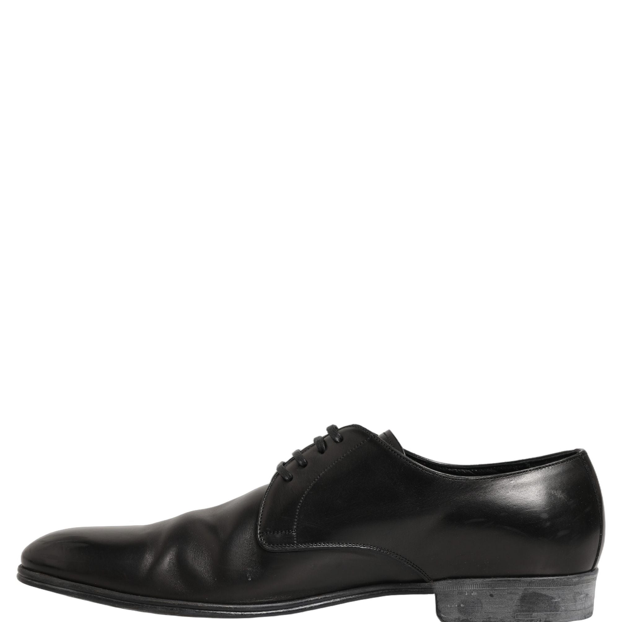Dolce & Gabbana Dress Black Leather Lace Up Derby Shoes