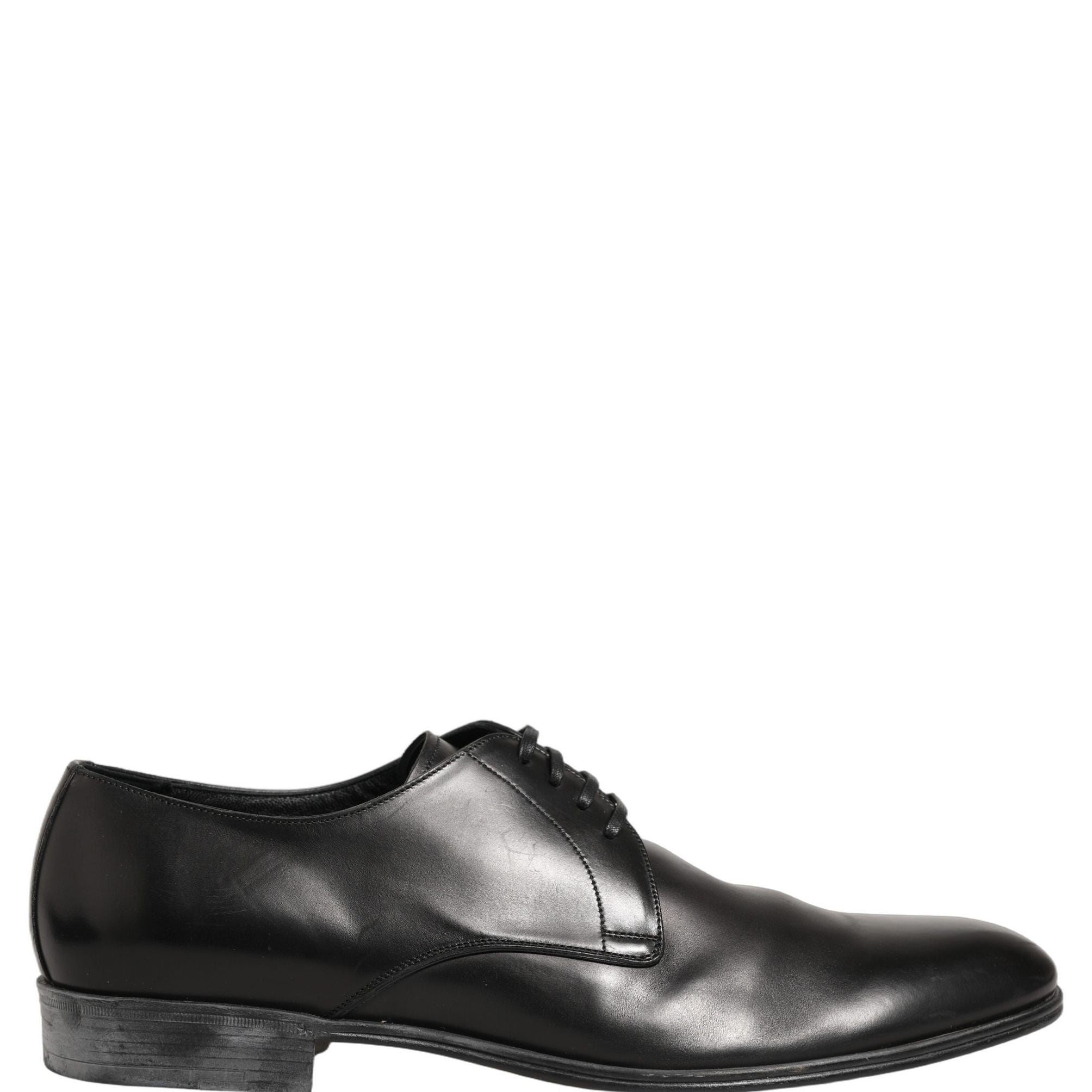 Dolce & Gabbana Dress Black Leather Lace Up Derby Shoes